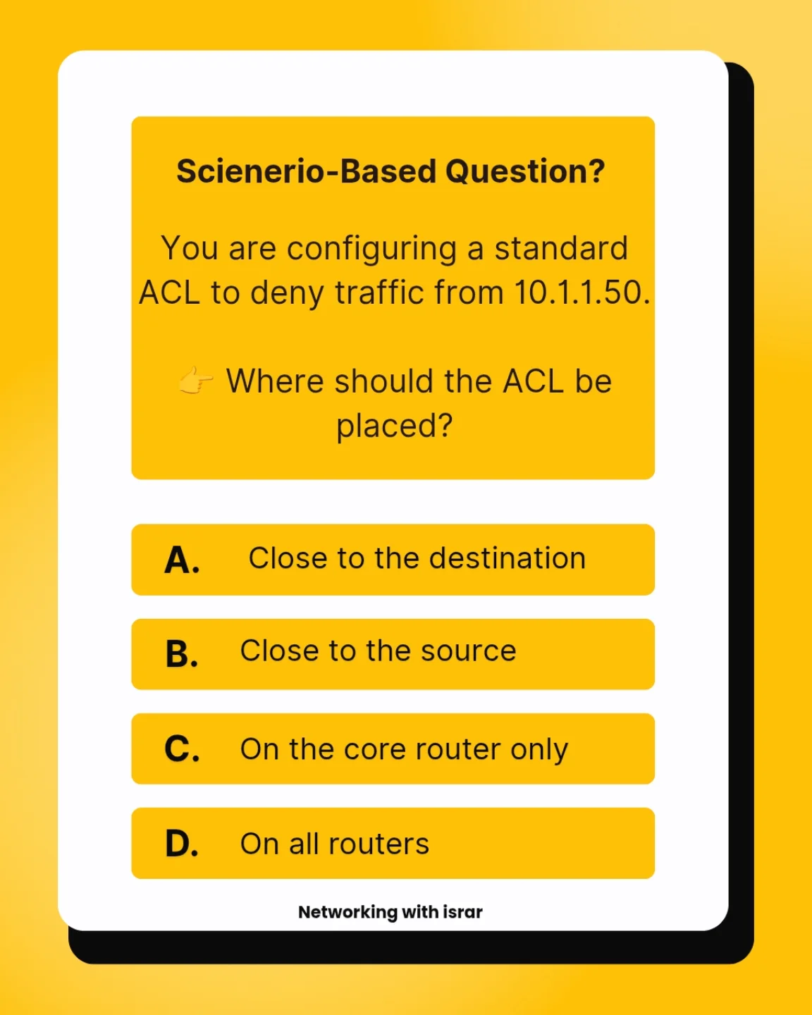 Scienerio-Based Question? You... - Networking with Israr | Facebook