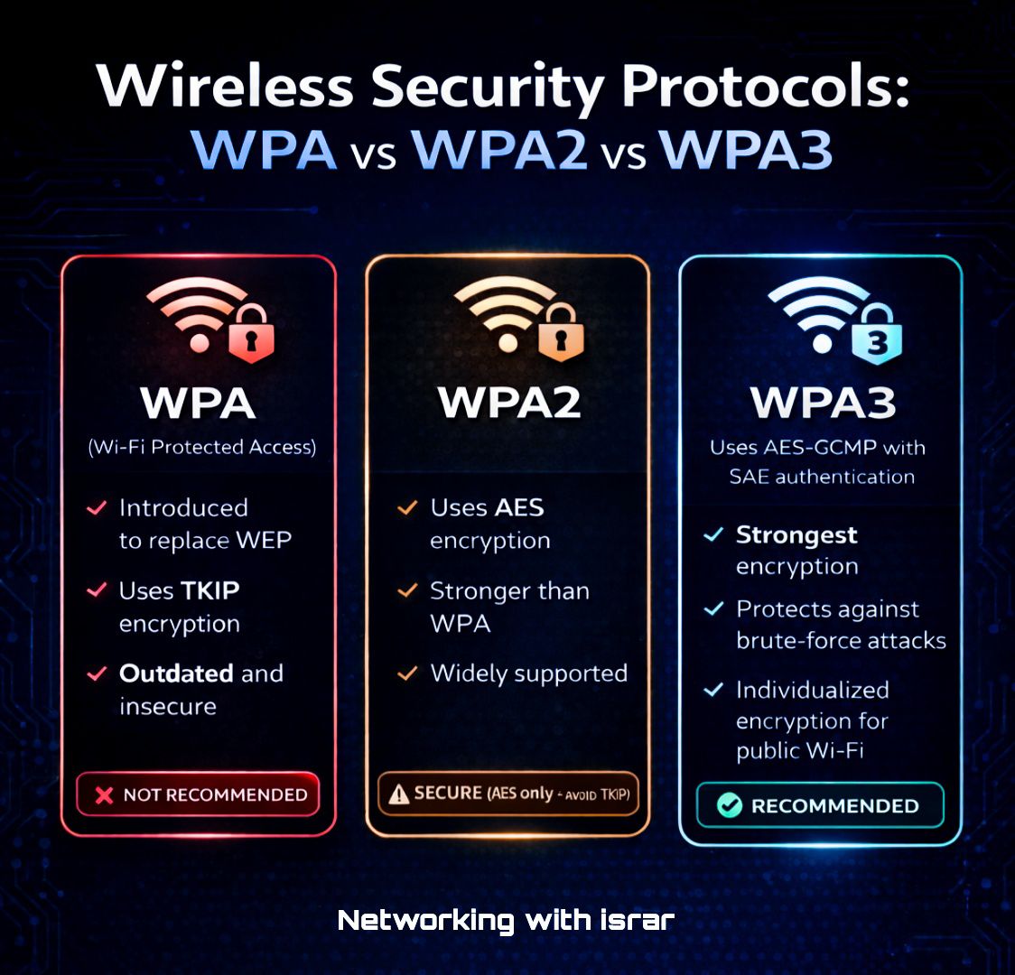 Networking - Wireless Security Protocols Explained: WPA vs WPA2 vs WPA3 ...
