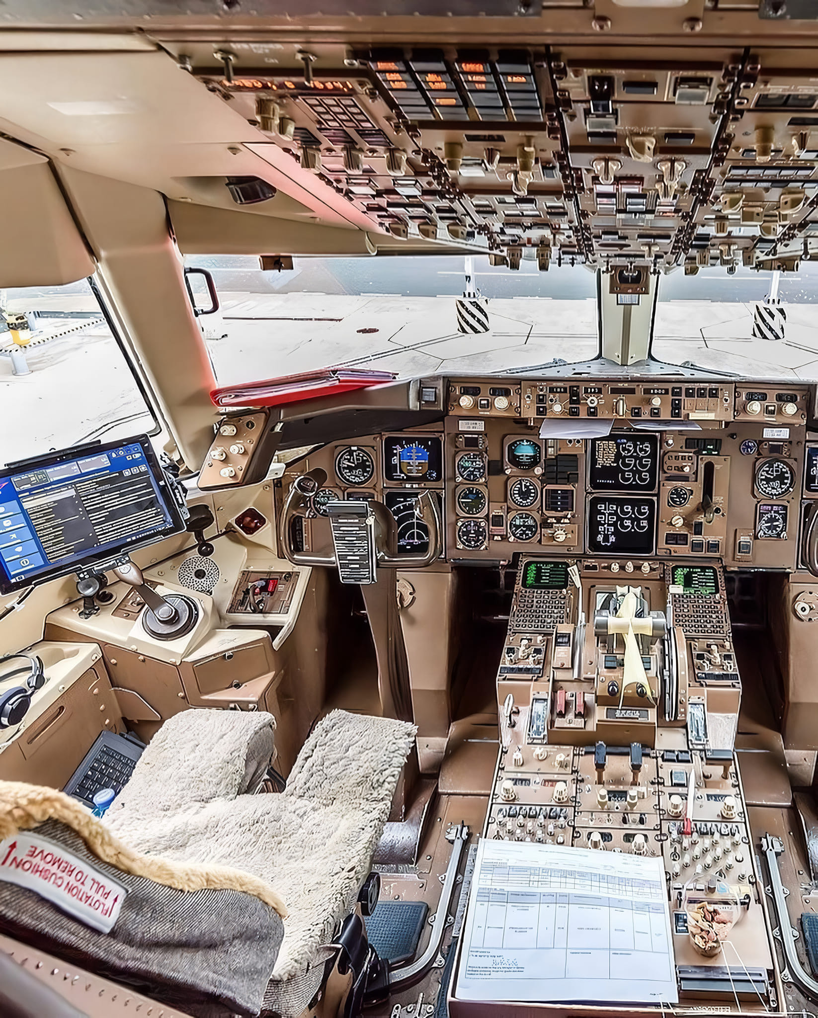 The cockpit of a Boeing 757 ✈️🤩