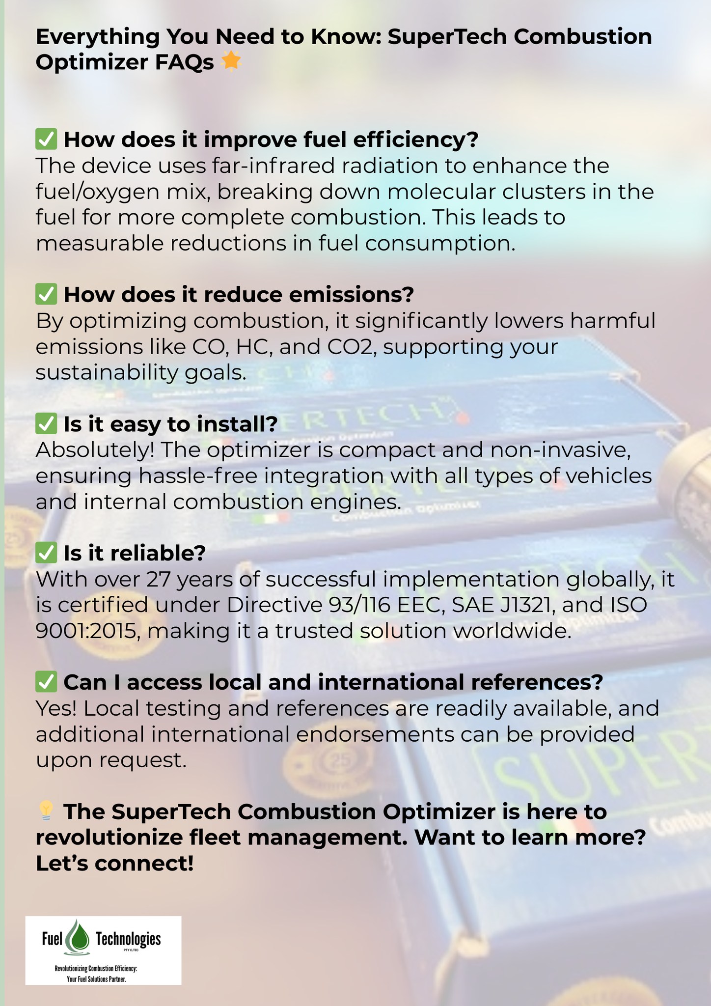 Fuel Technologies - The Genius of the Tank. | Pretoria
