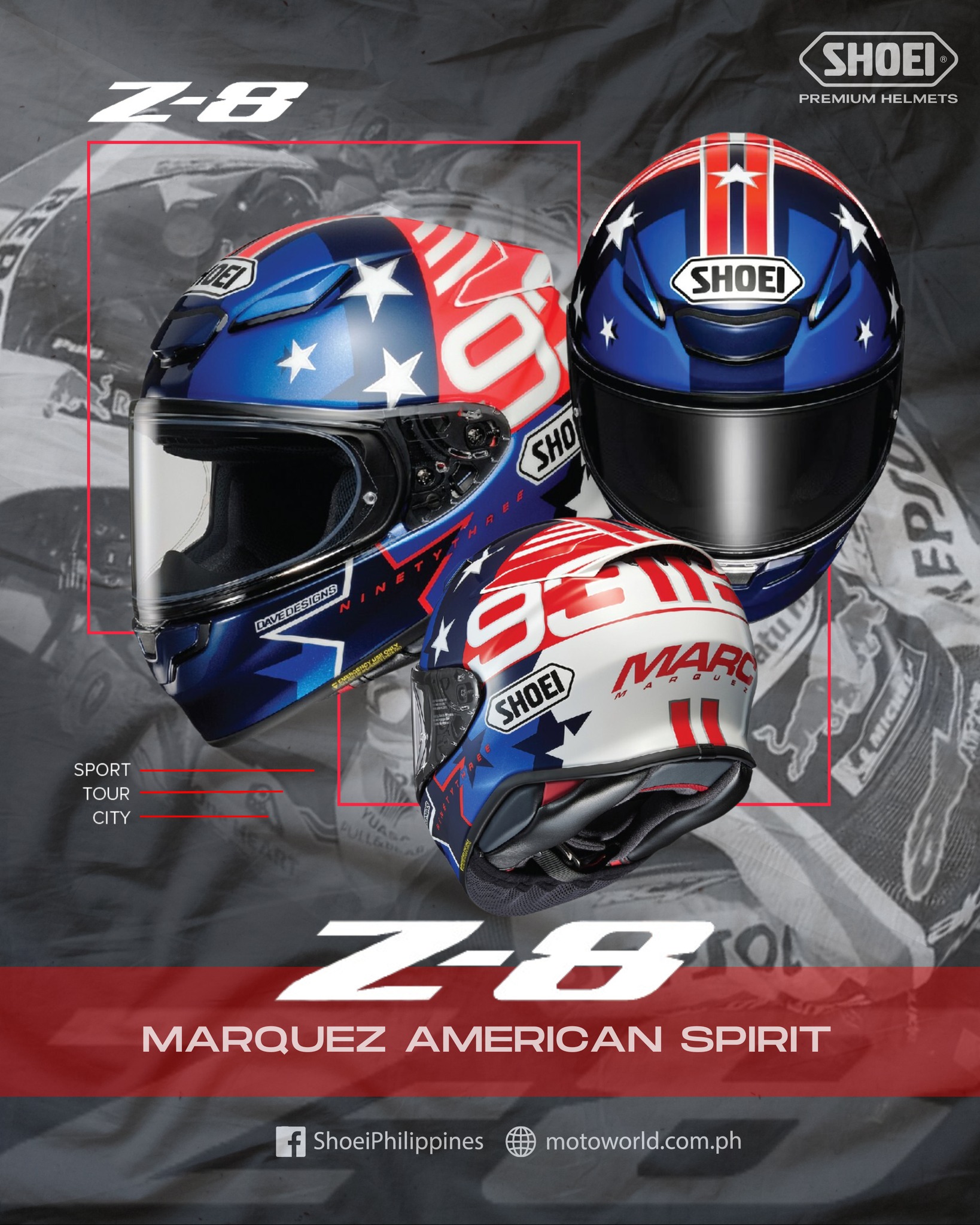 SHOEI X-FOURTEEN Marc Marquez BLACK CONCEPT 2.0 Now available