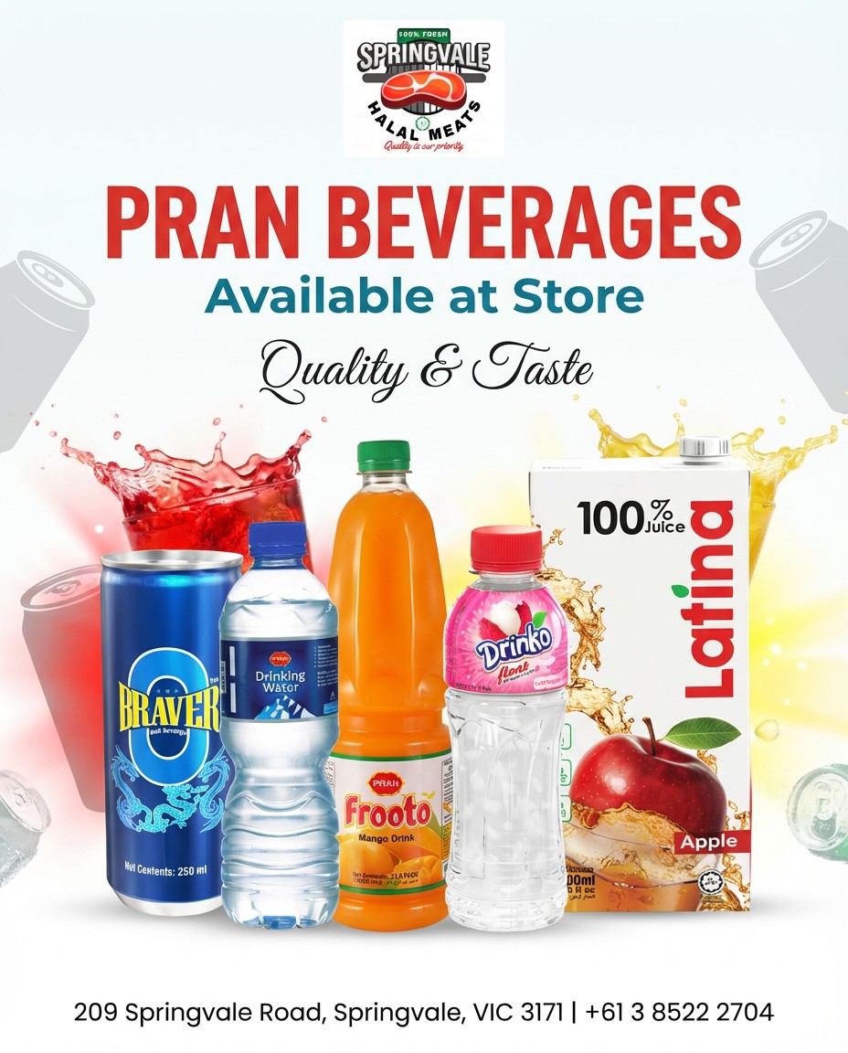 Springvale - Refresh with bold flavors! 🥤 Pran Beverages – from Braver ...