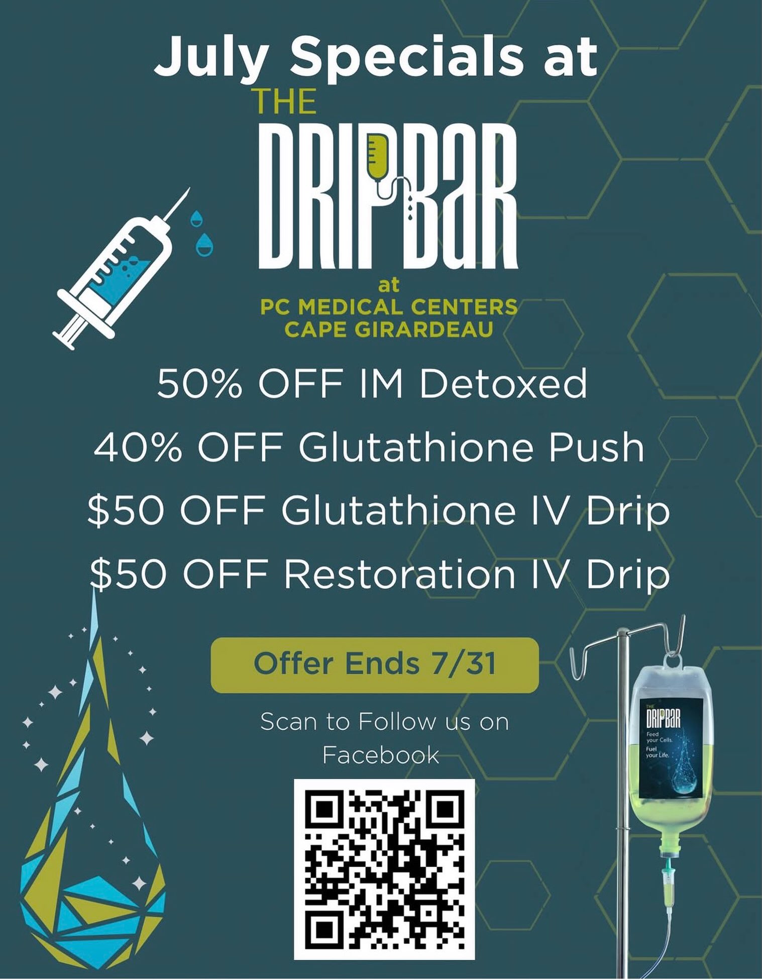 glutathione drip bar in united states The DRIPBaR PC Medical Centers Cape Girardeau 24/7 Mobile IV Therapy Choose Your Bundle:8oz | 1 Pack Diarrhoea
