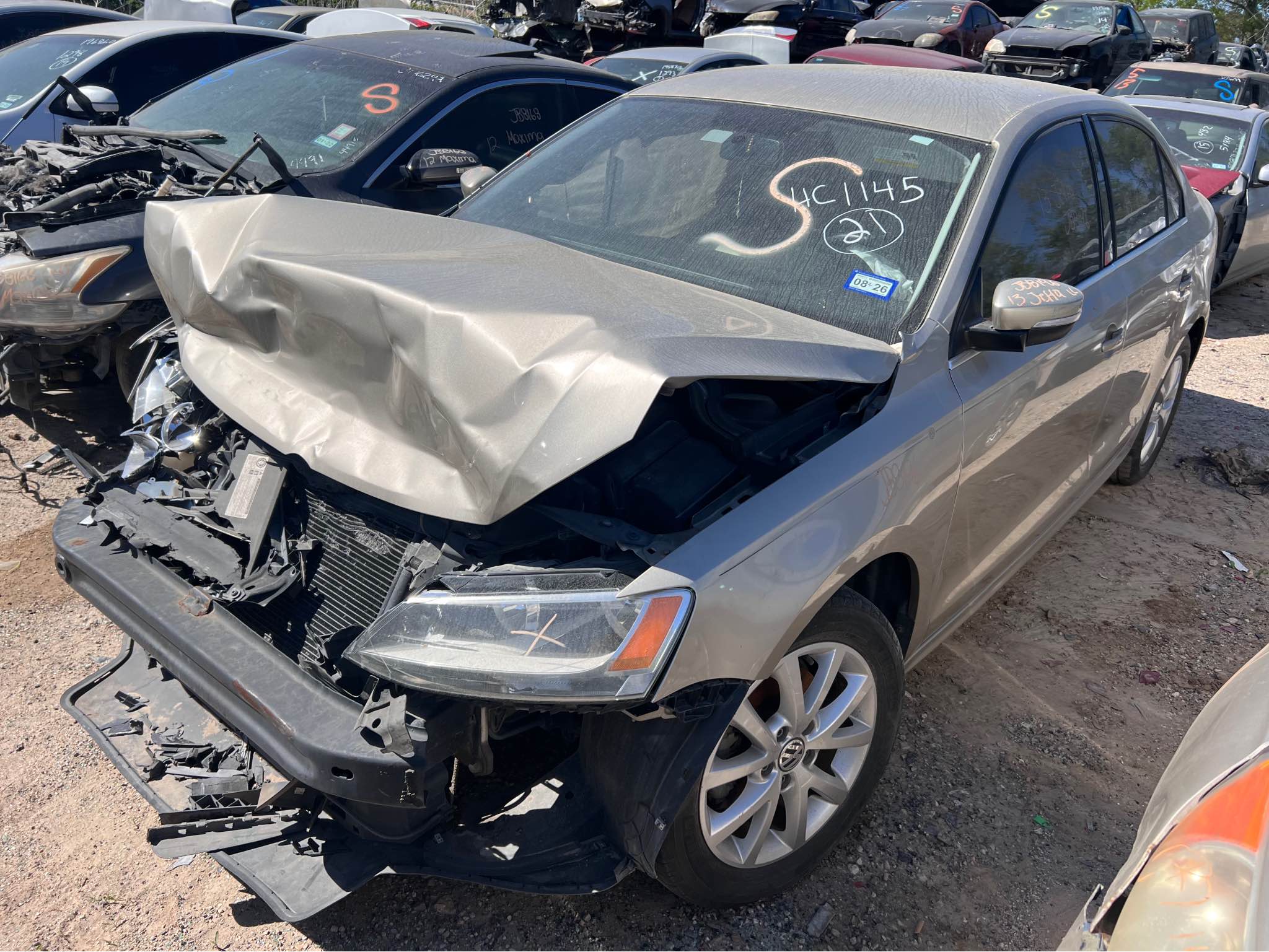 2013 VOLKSWAGEN JETTA PARTS ONLY ENGINE AND TRANSMISSION FOR SALE