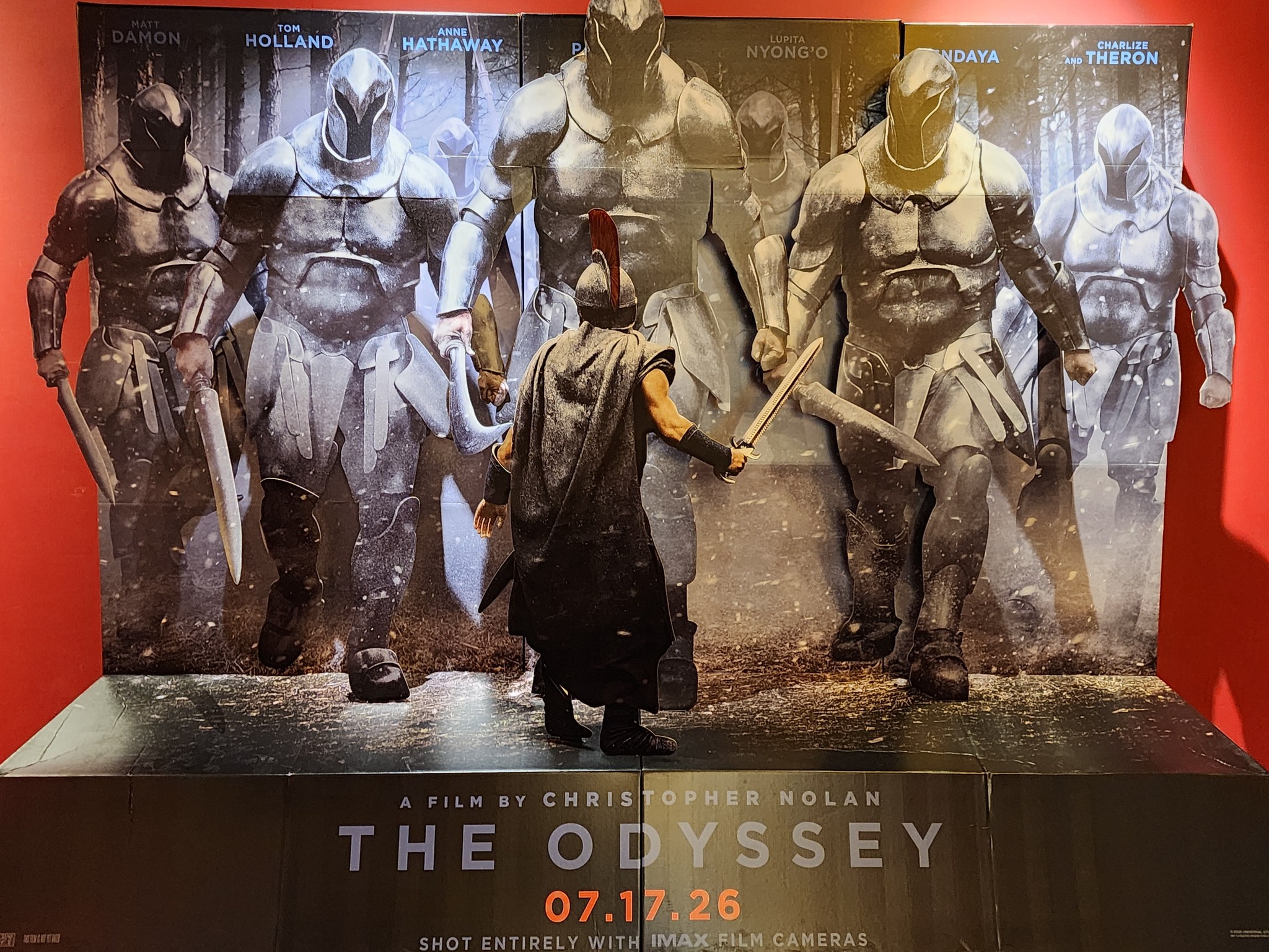 Saw this awesome standee for THE ODYSSEY at my local AMC Rockaway 16.