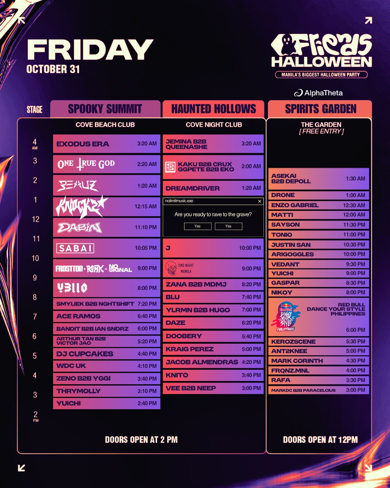 AndFriends - Your Halloween rave roadmap has arrived because the ...