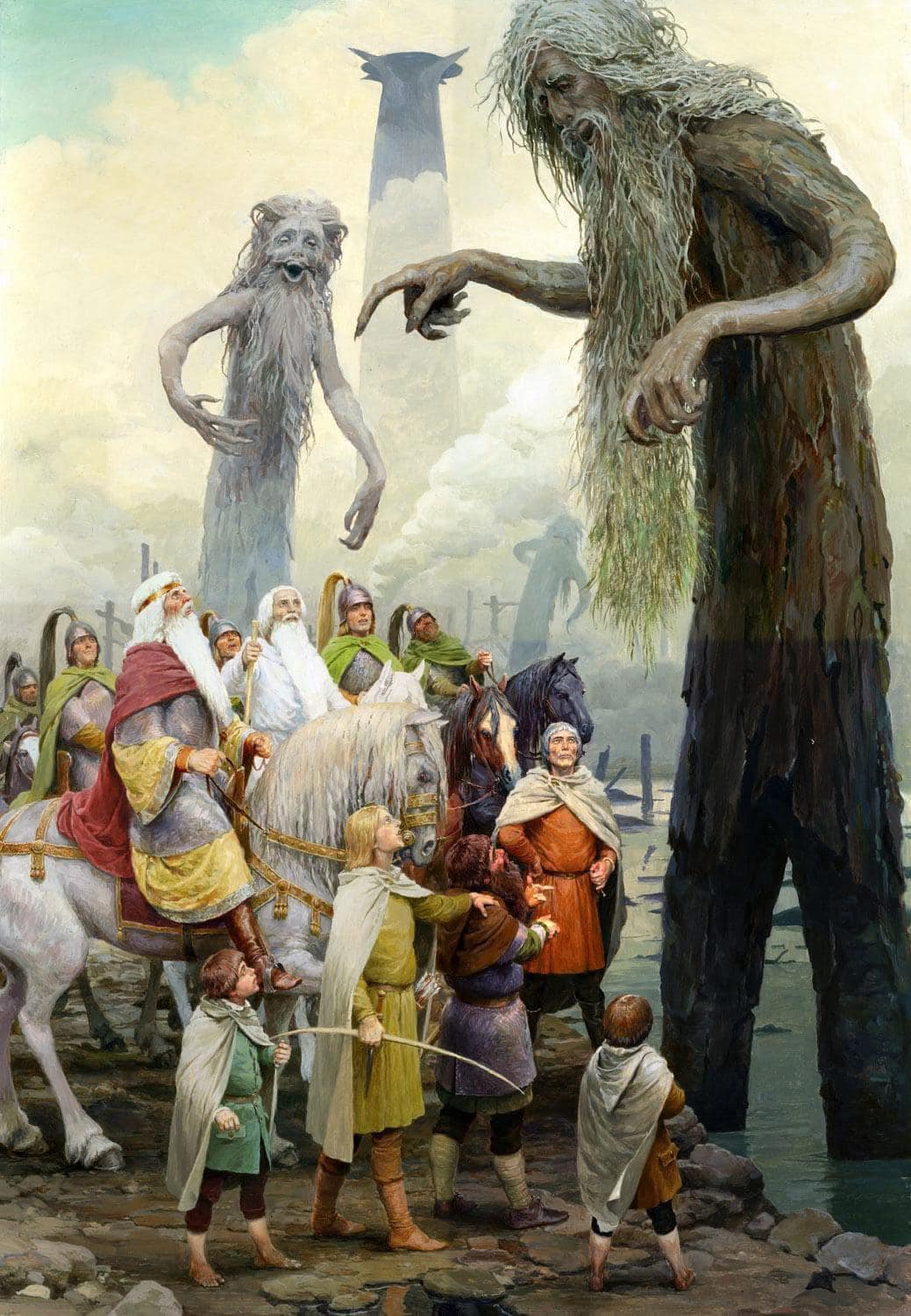 The Silmarillion/Lord - Treebeard Speaks with Gandalf at Isengard by ...