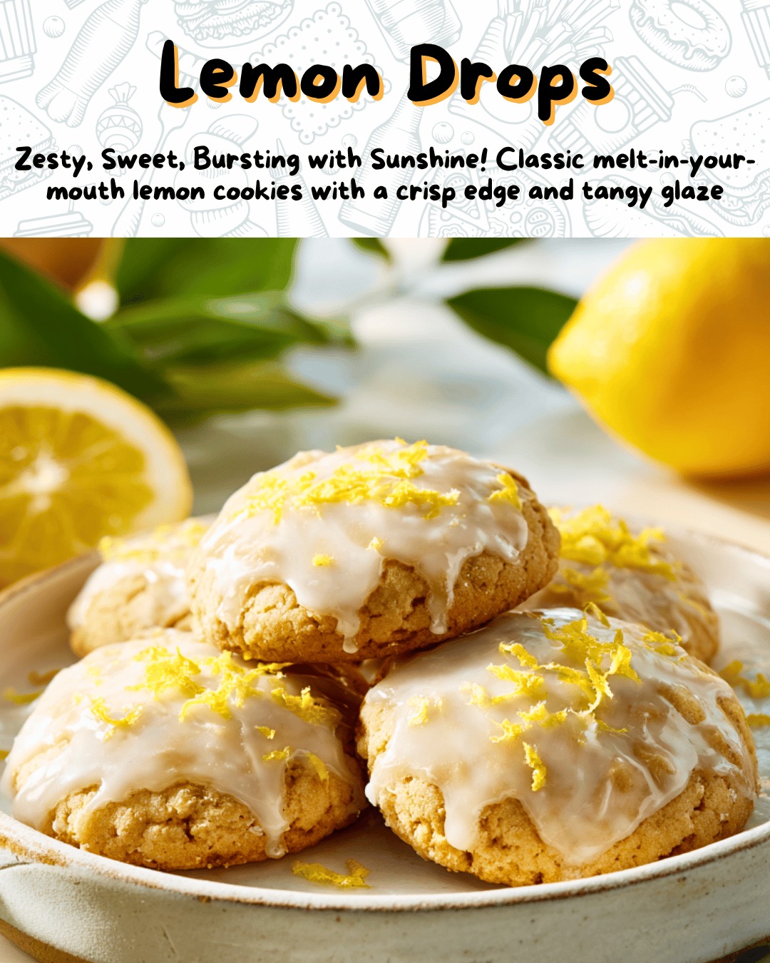 Easy Aussie Recipes | Lemon Drops: Classic melt-in-your-mouth lemon ...