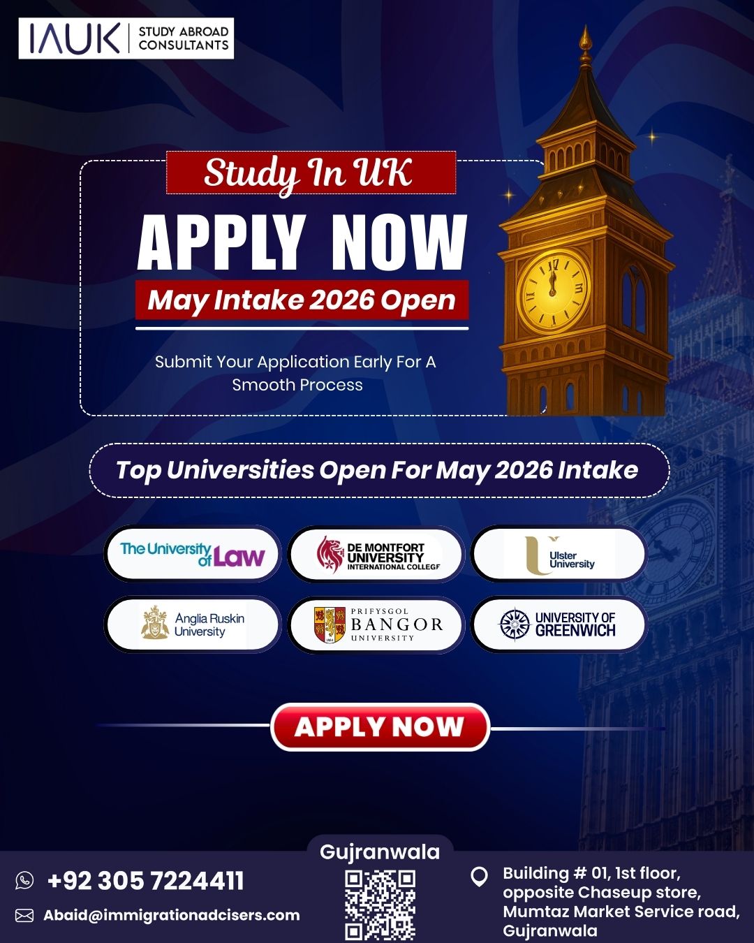 IAUK - 🇬🇧 Study in UK – May 2026 Intake Now Open! 🎓 The UK May 2026 ...