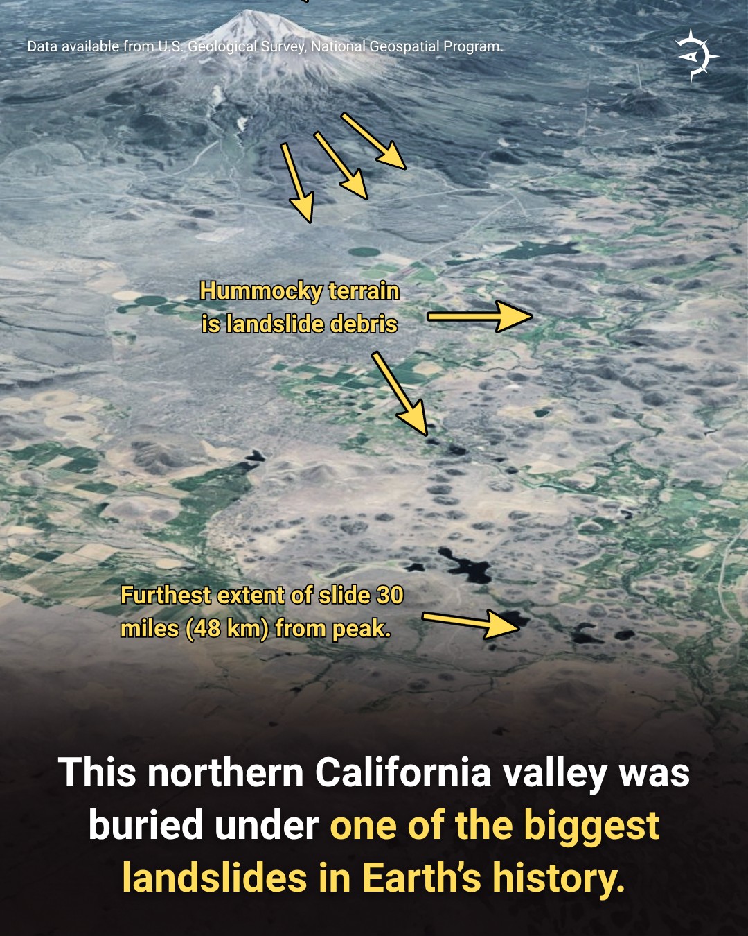 Atlas - According to the USGS, this northern California valley was ...