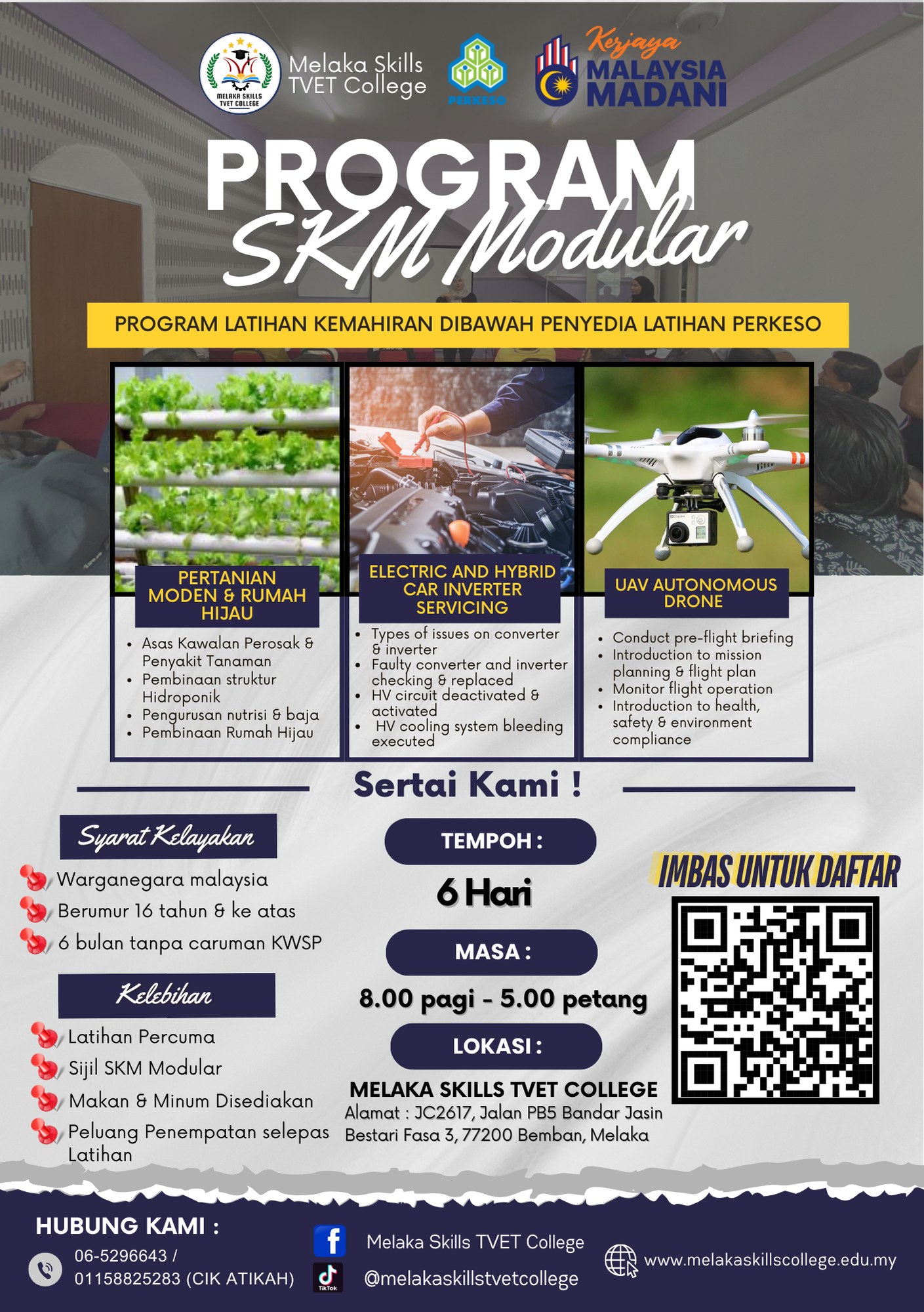 Program SKM Modular di Bawah... - Melaka Skills TVET College | Facebook