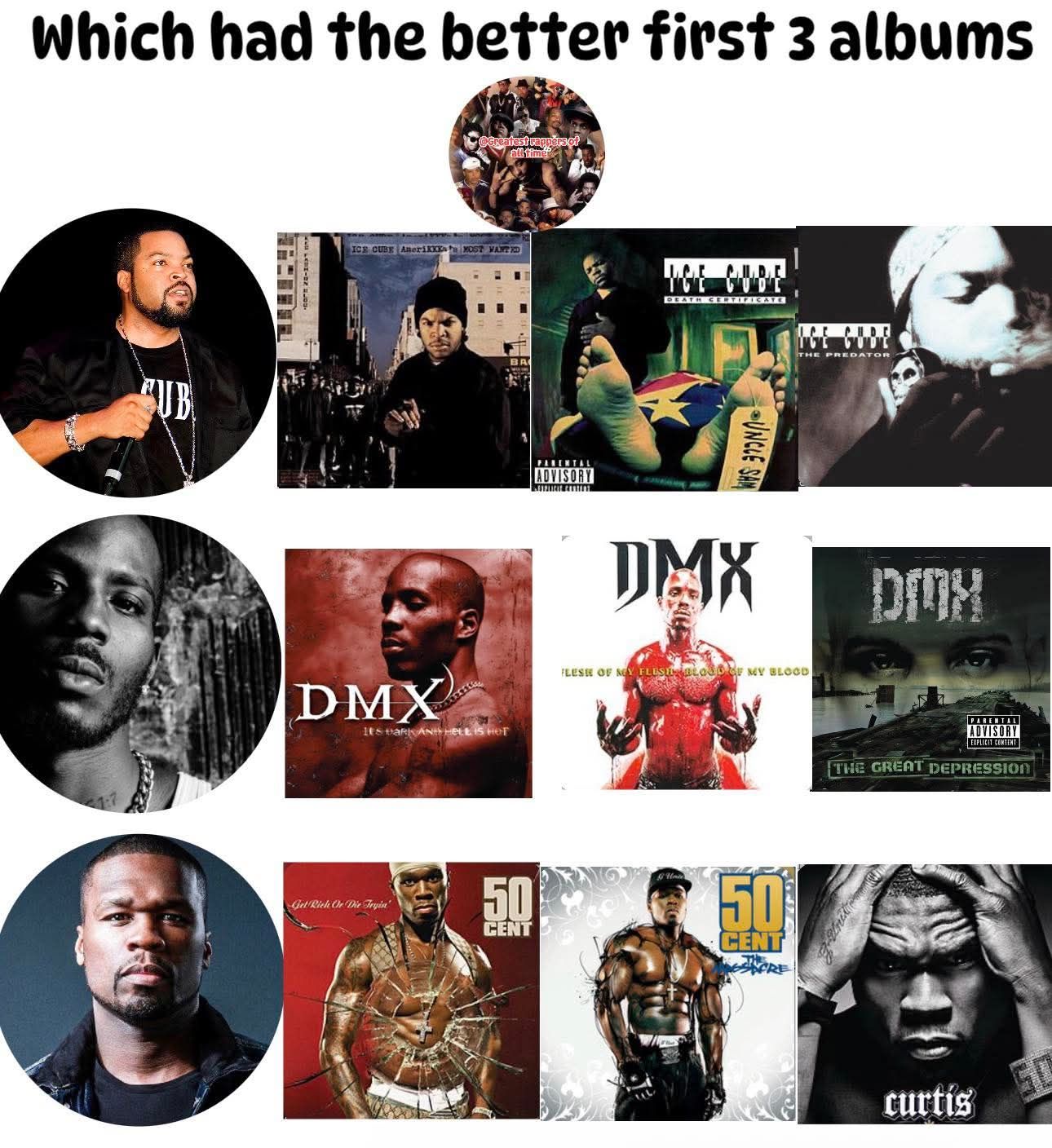 Ice Cube & DMX both had incredible runs to start their iconic