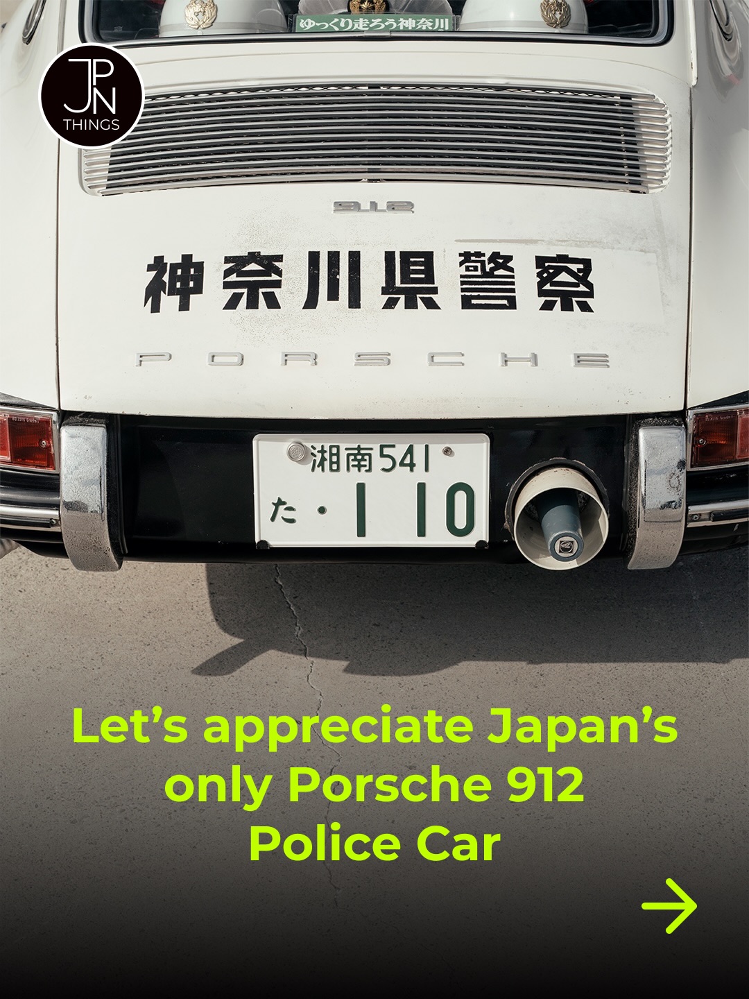 Japan once patrolled its highways with Porsche 912s 🚔🇯🇵 In the