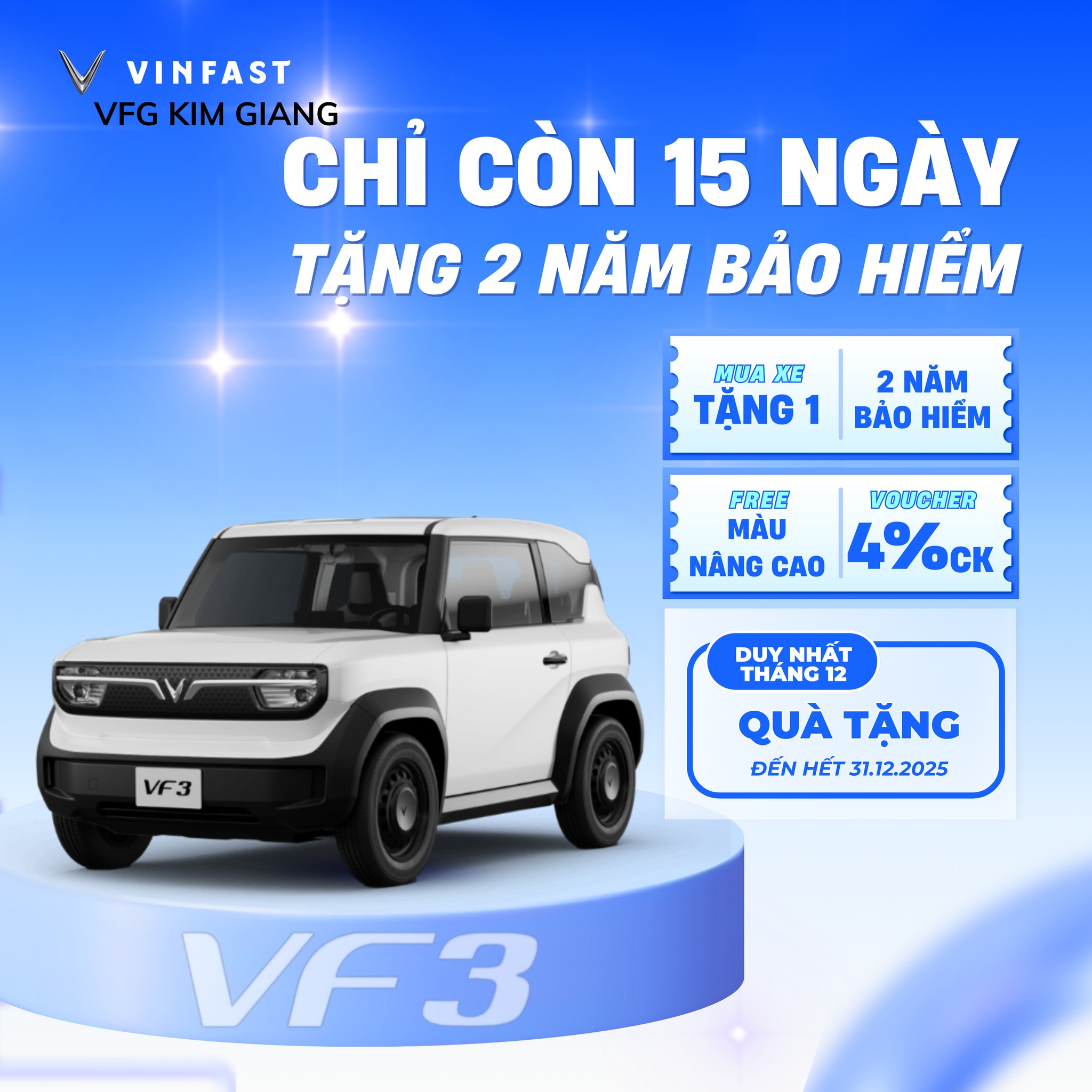 VINFAST VF 3 – ƯU ĐÃI ĐẶC BIỆT KẾT... - VinFast VFG Kim Giang | Facebook