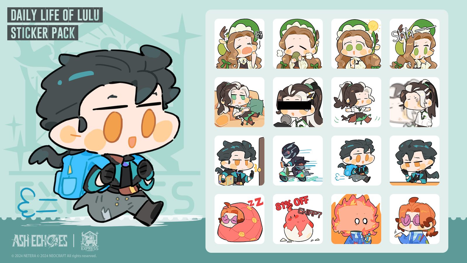 Ash Echoes - Ash Echoes | Daily Life of Lulu Sticker Pack...