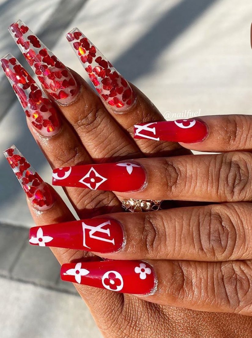 Louis Vuitton #inspo nails V ي V دع スピ 过仁 区 eadY E 8 TMP