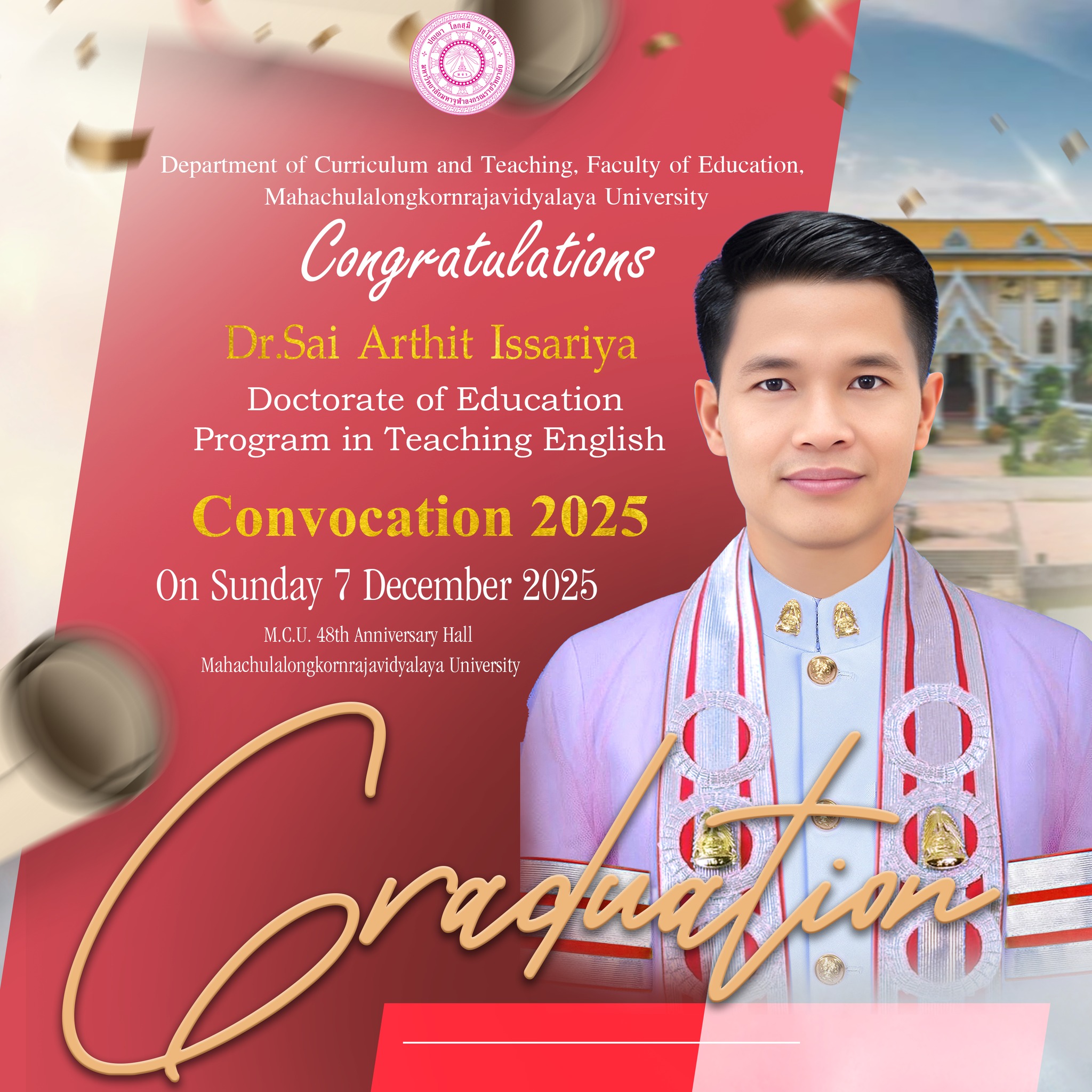 🎉🎓 Congratulations on Your Achievement! 🎓🎉 The Department of Curriculum ...