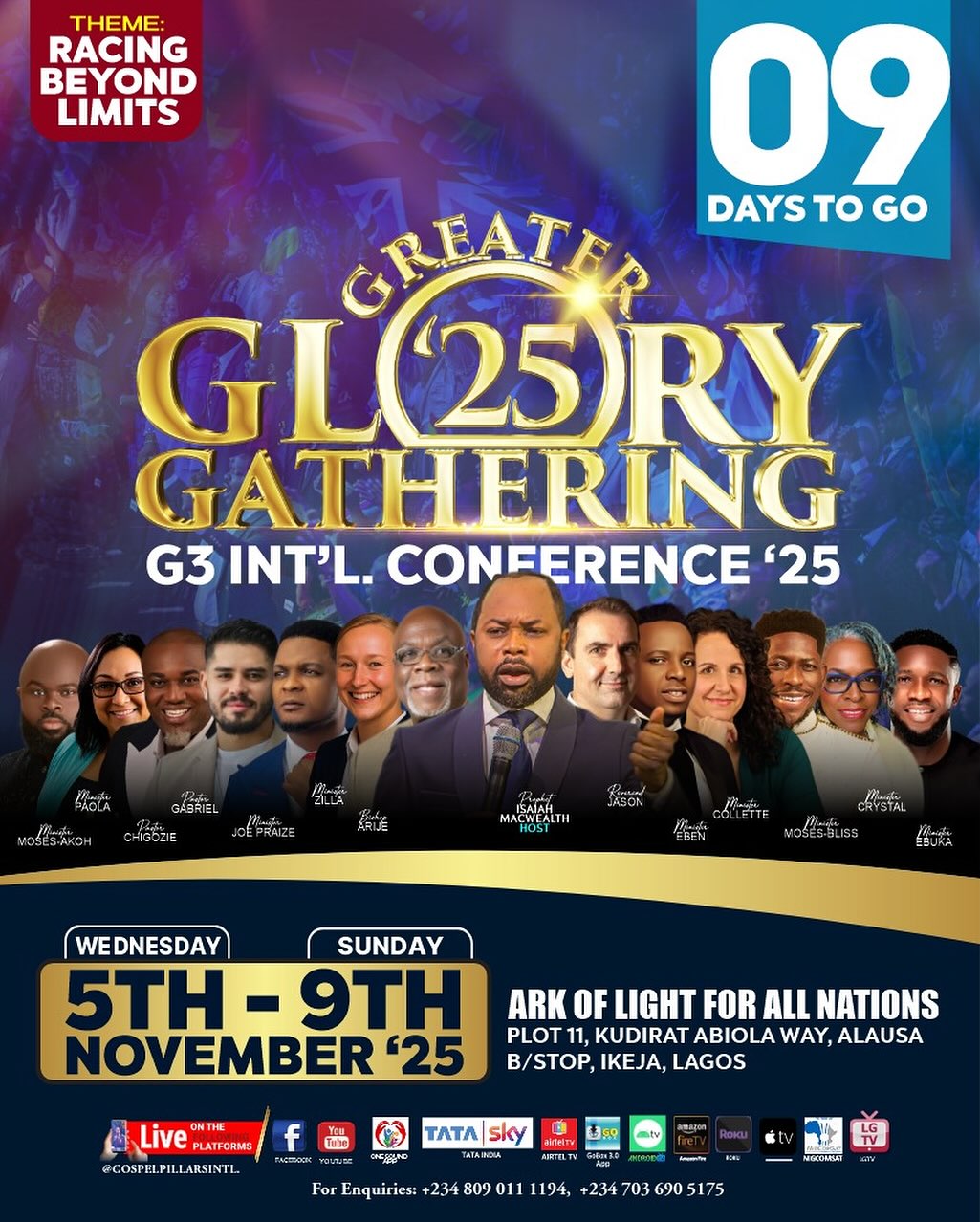 🔥 9 DAYS TO GO! 🔥 The countdown is... - Gospel Pillars Int'l. | Facebook