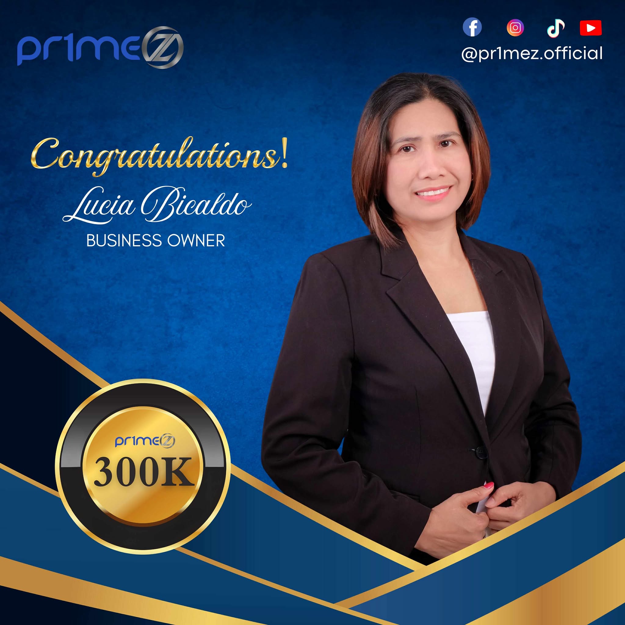 PR1ME - Congratulations, Lucia Bicaldo! You’ve proven that dreams have ...