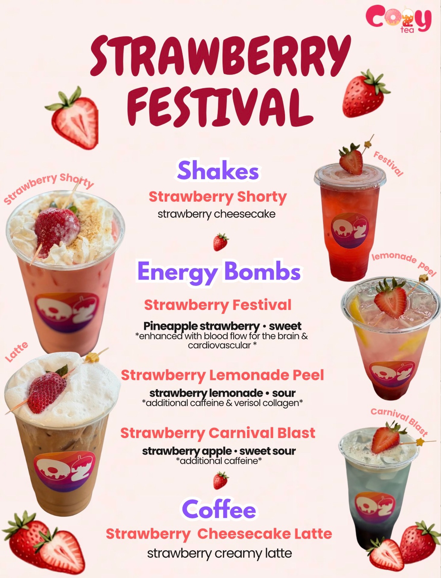 CozyTea's strawberry festival menu is back in Hartford, MI for July