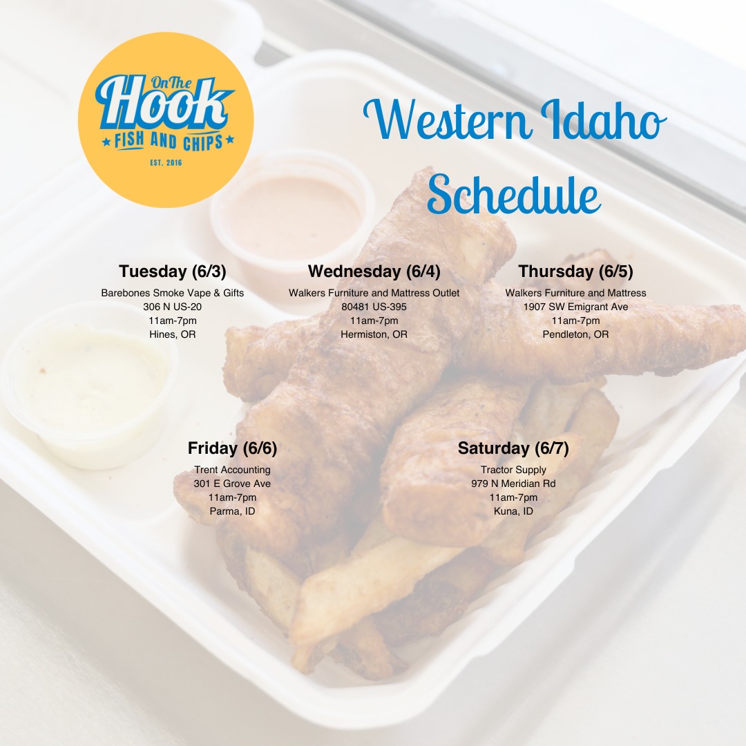On - Here is the schedule for 6/3 - 6/7! Go get your delicious Fish and ...