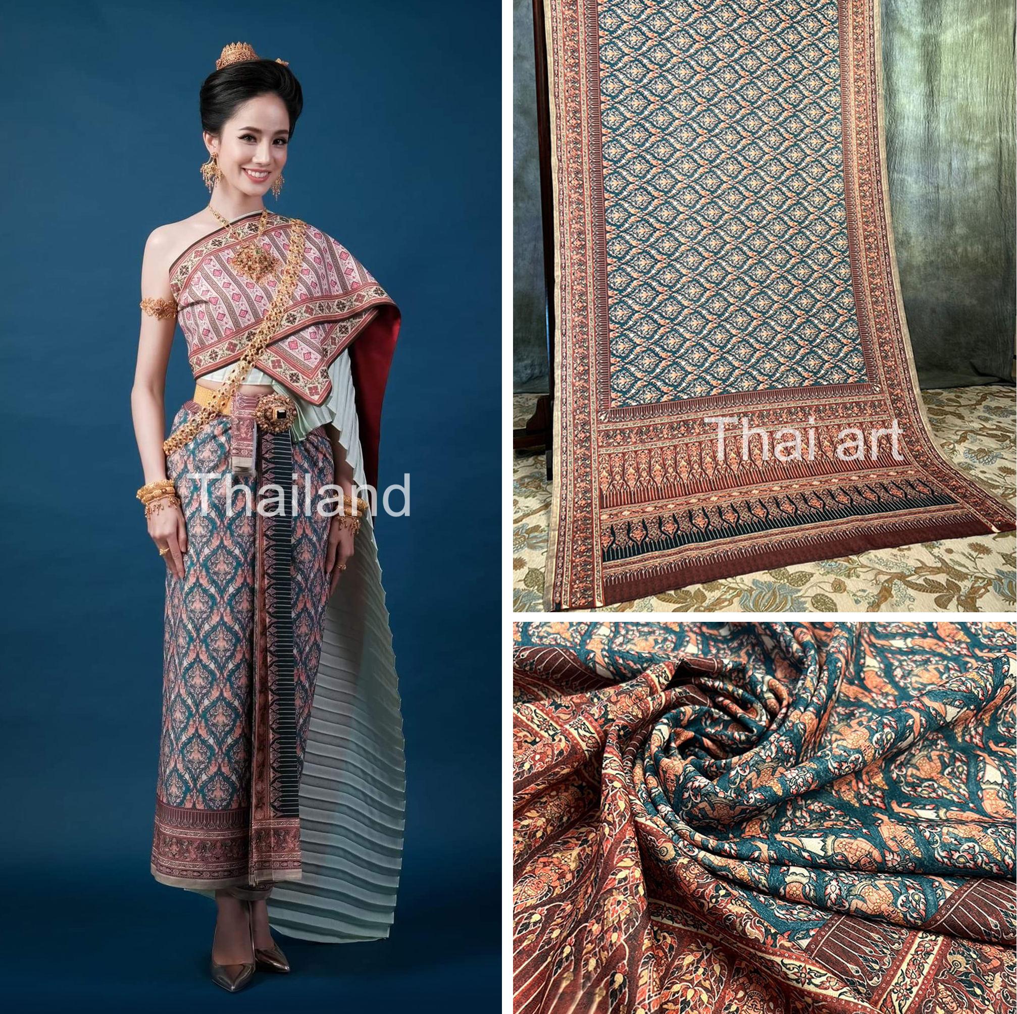 Amazing World Cultural Hub | # **Patterned fabric, Thai fabric with ...