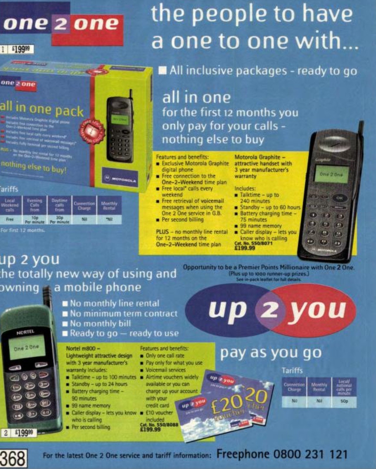 Retro - One2one mobile phone listing in the argos catalogue 1997 📱 how ...