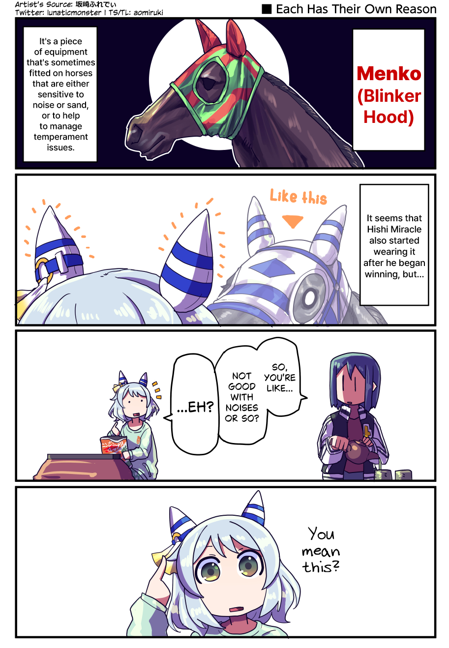 A story about reason's why Mirako was wearing a menko.