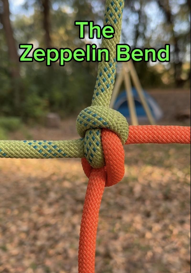 HowTo - The Zeppelin Bend is a highly secure, symmetrical knot designed ...