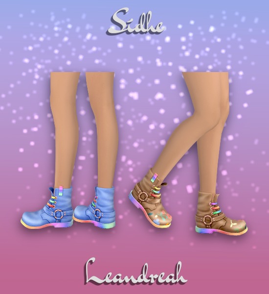 Sidhe festival boots for Sims 4 with new mesh edit