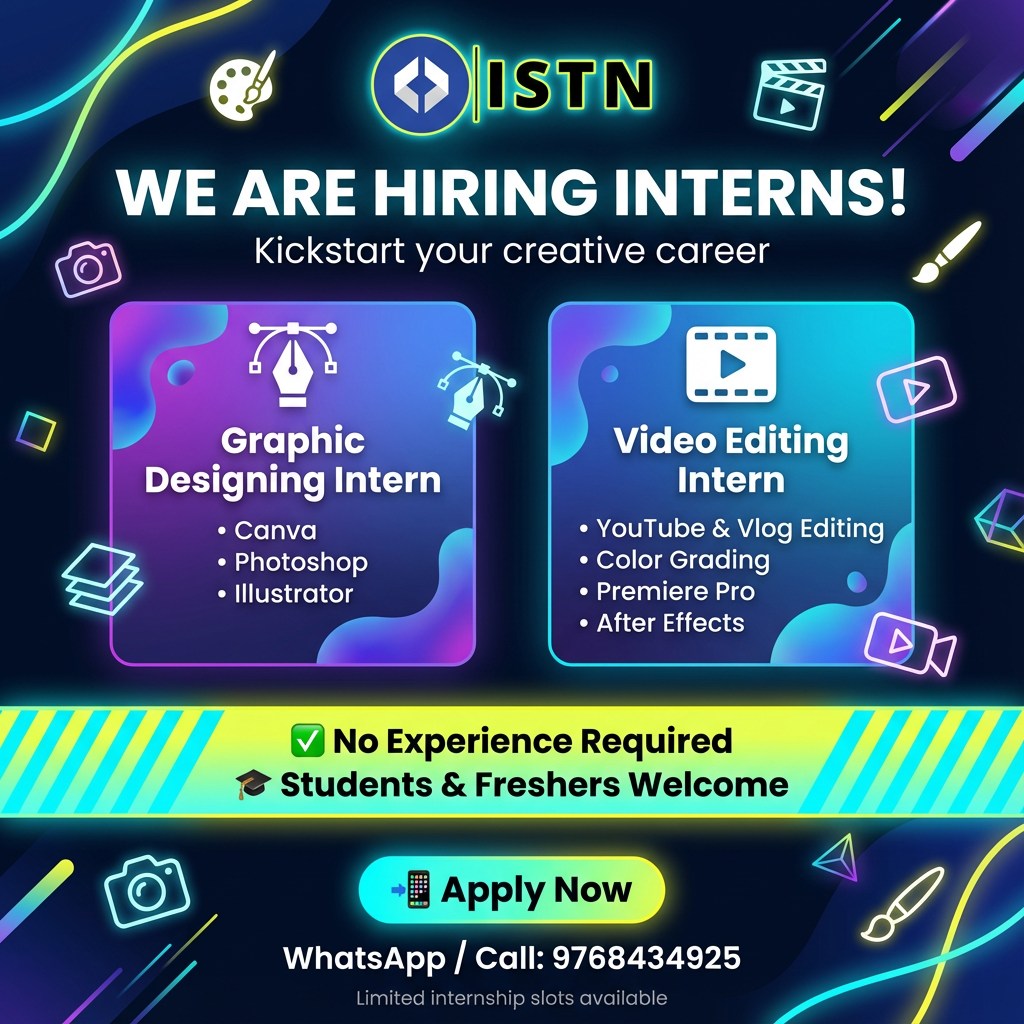 It - 🚀 INTERNSHIP ALERT: Kickstart Your Creative Career with ISTN! 🎨🎬 ...