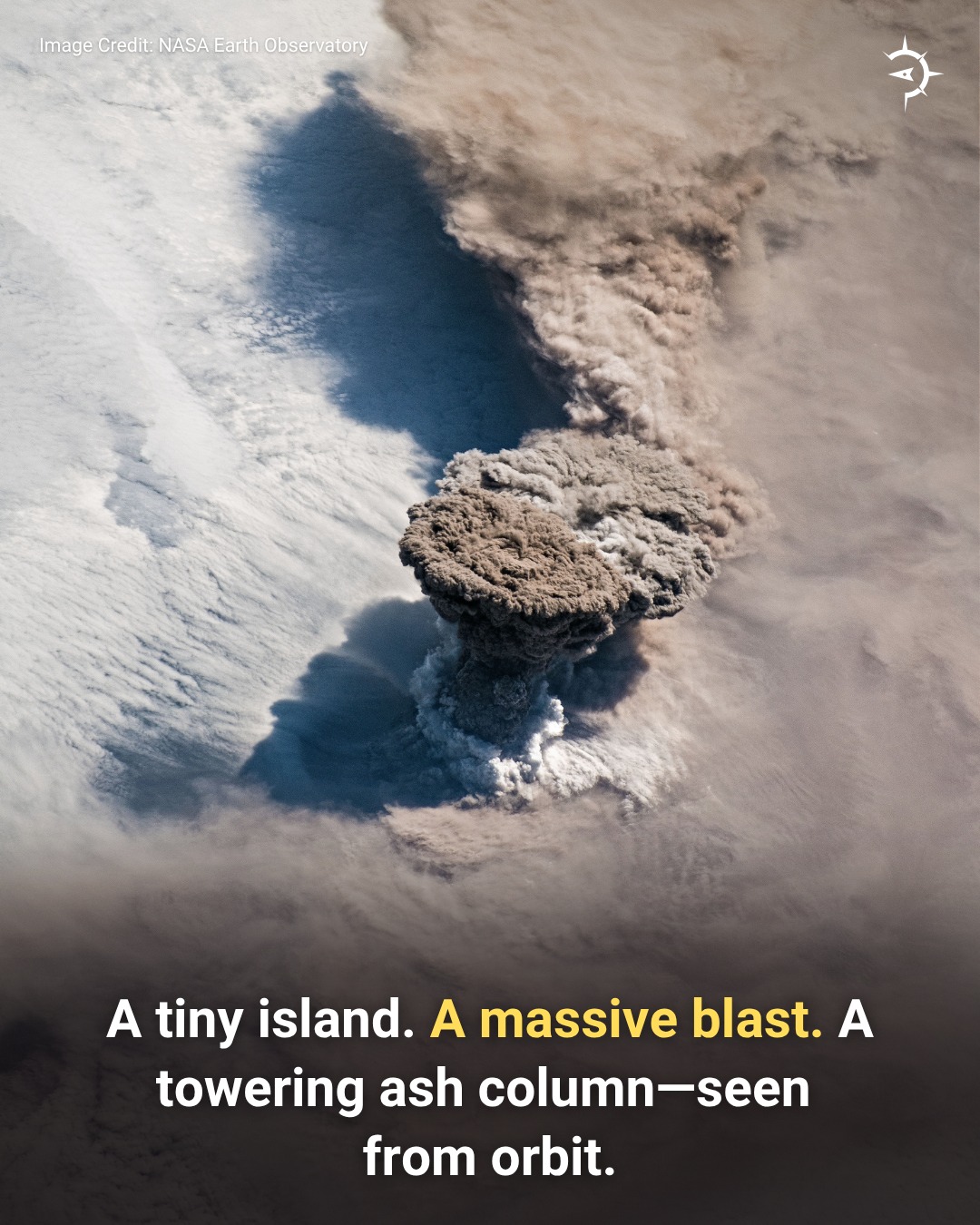 Atlas - A small island. A massive blast. A towering ash column—seen ...