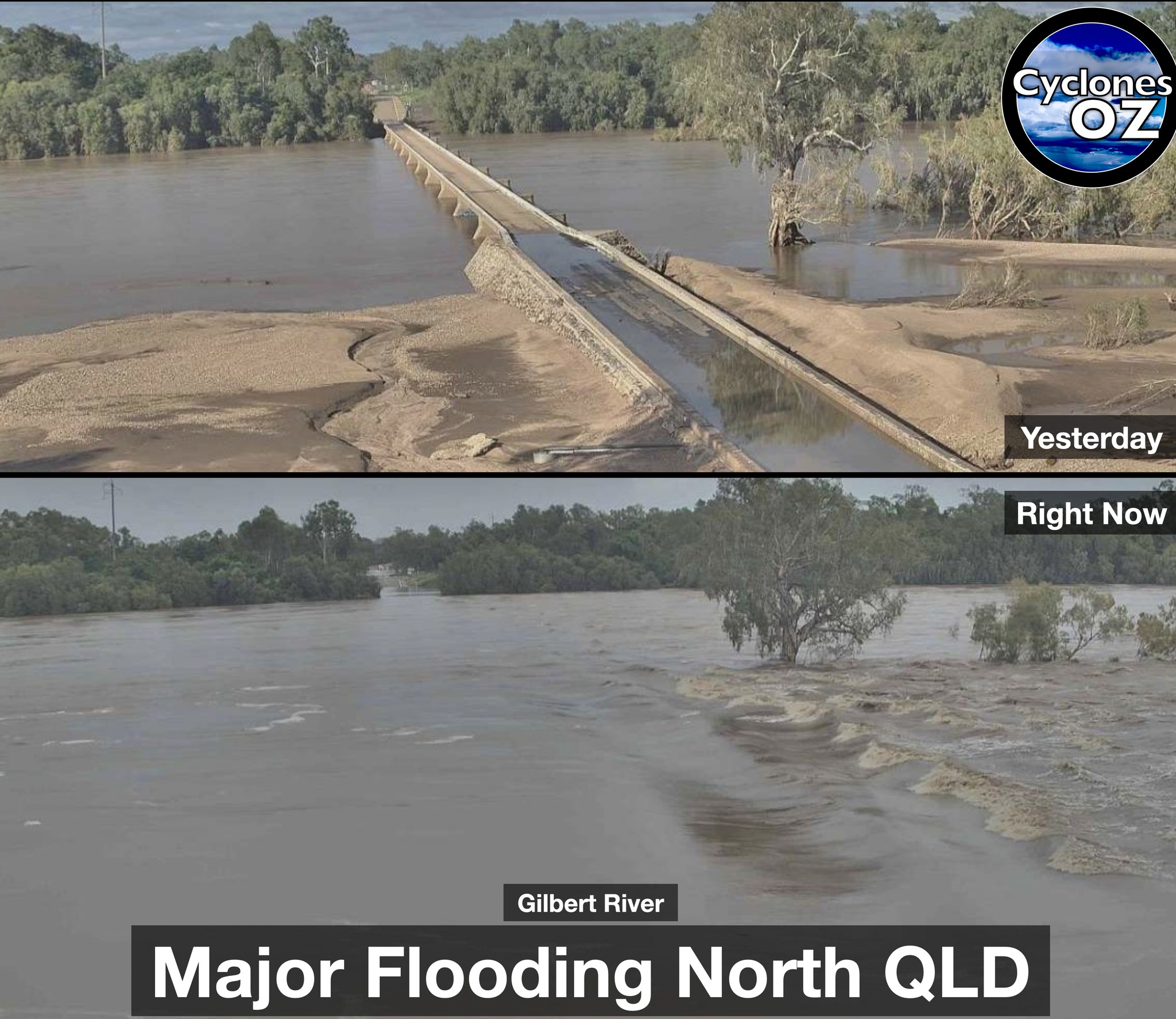 CyclonesOZ - Further heavy rainfall has resulted in major flooding ...