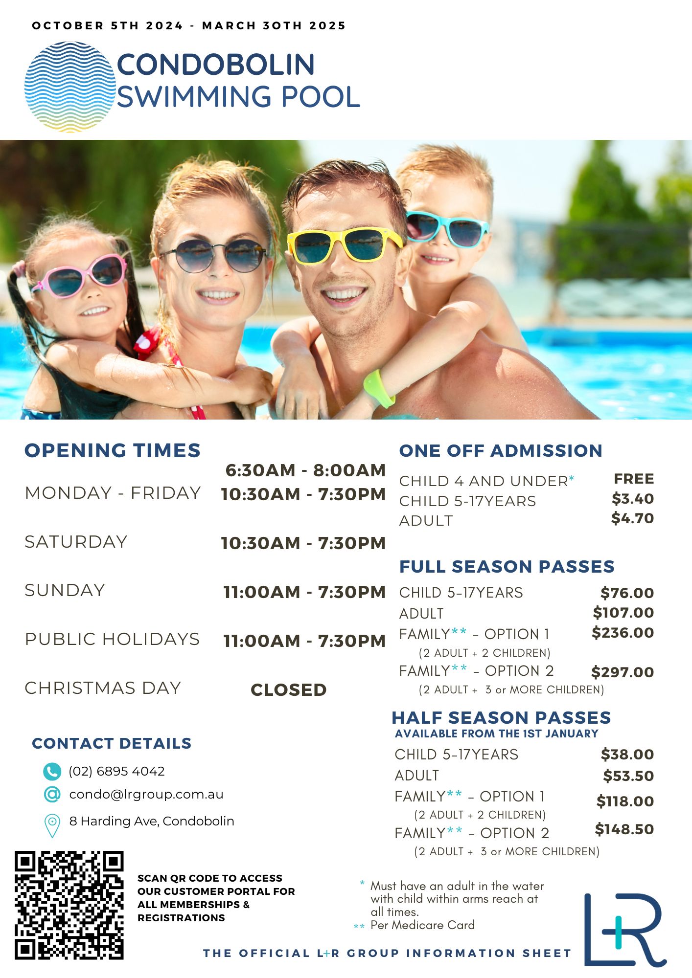 ☀️ 2024/25 INFORMATION SHEET ☀️... - Condobolin Swimming Pool
