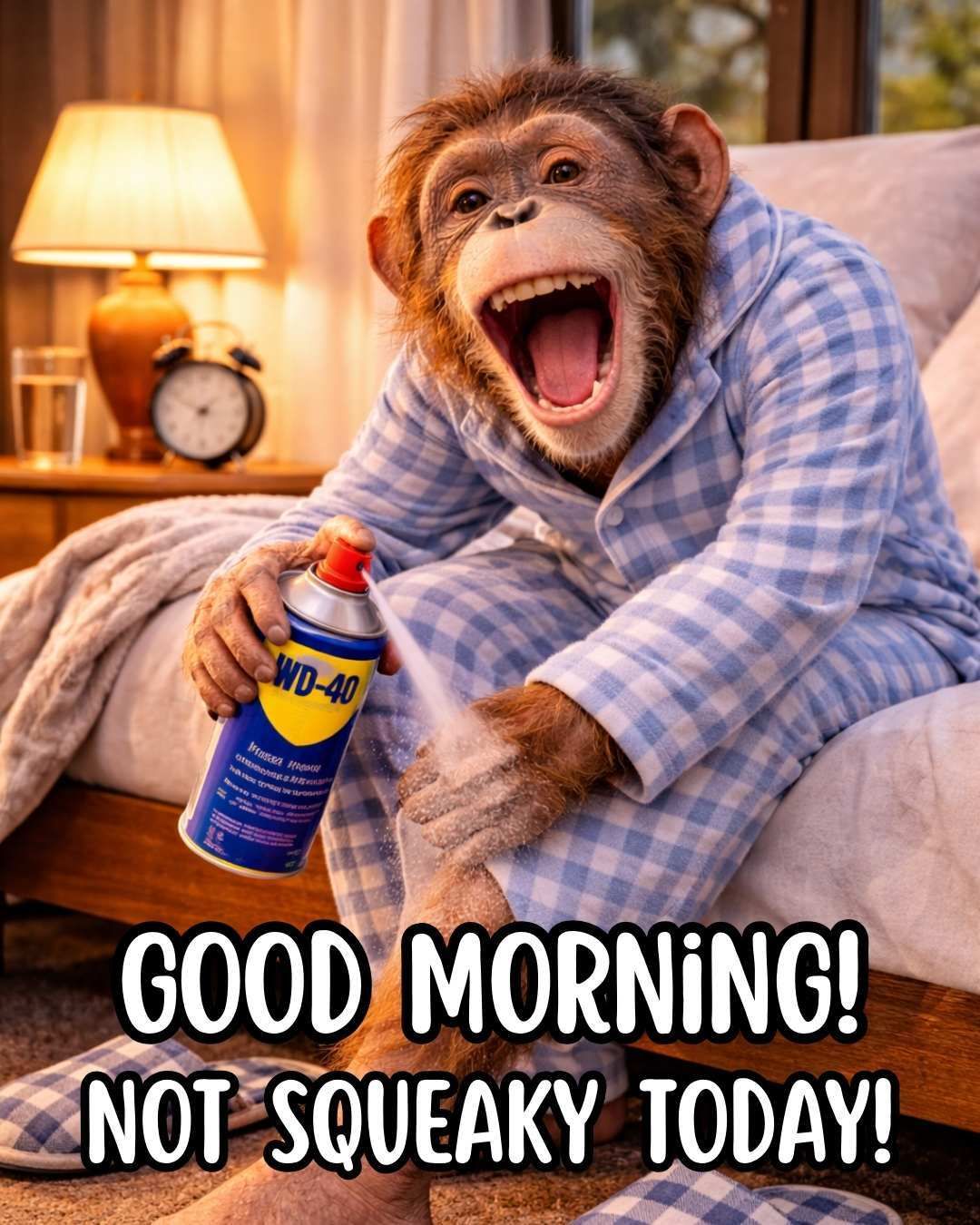 Good - Good morning and happy day! If you woke up stiff, squeaky ...