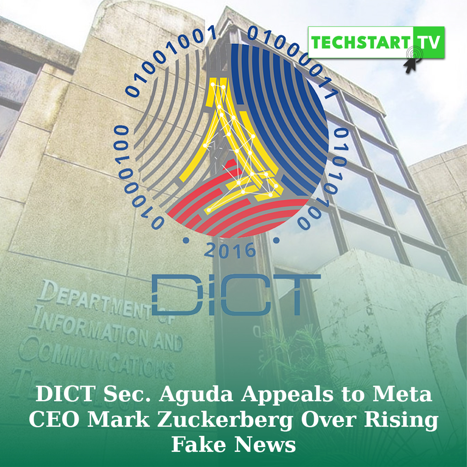 TechStart TV - HOT TOPIC: DICT Secretary Aguda Sends... | Facebook