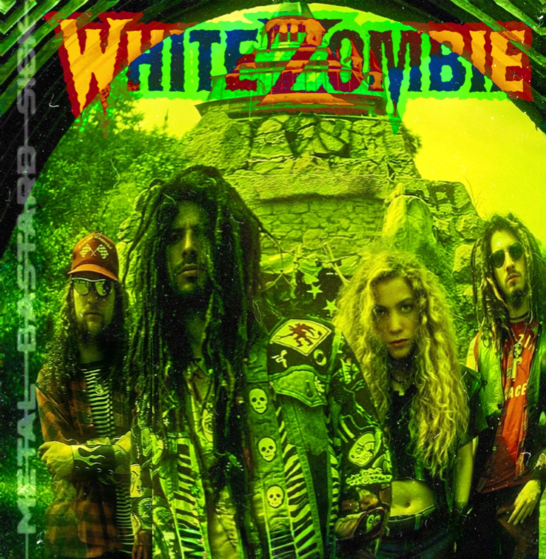 Concert poster for White Zombie with (the) Melvins and Babes In