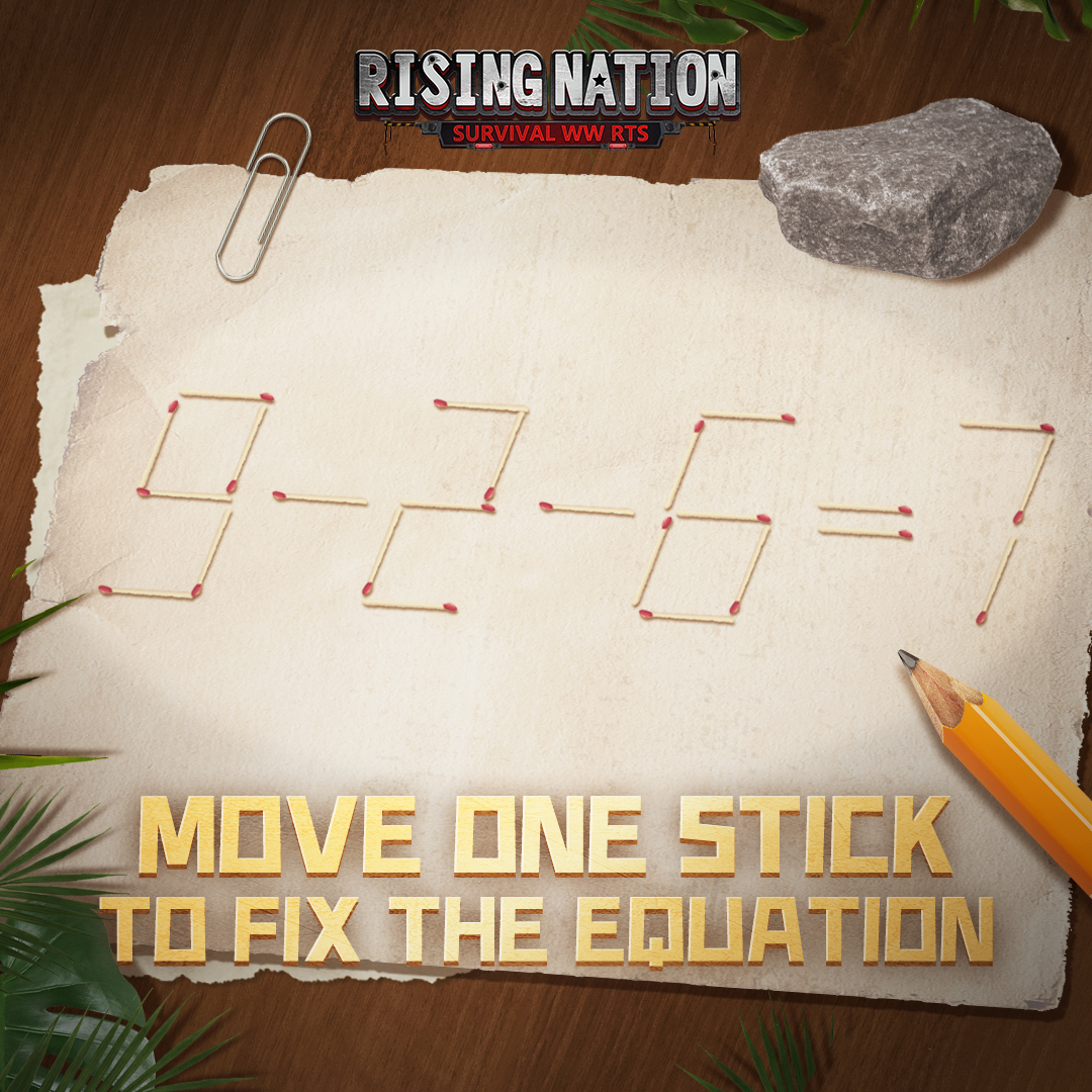 Rising - 🧩 Mini Game Time: Move One Stick! 🧩 Commanders, here’s a ...