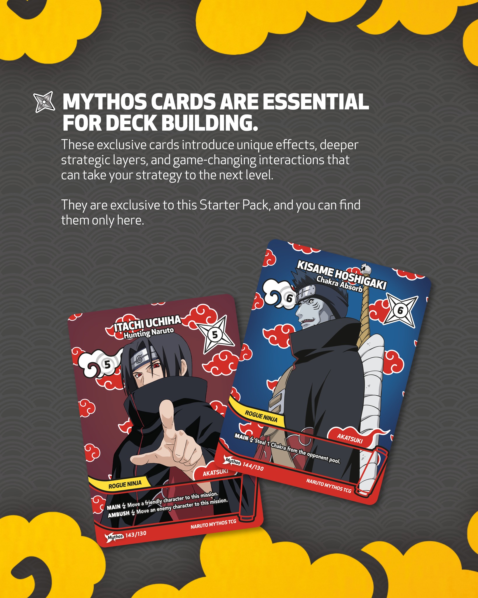 Naruto Mythos TCG Itachi and Kisame starter pack