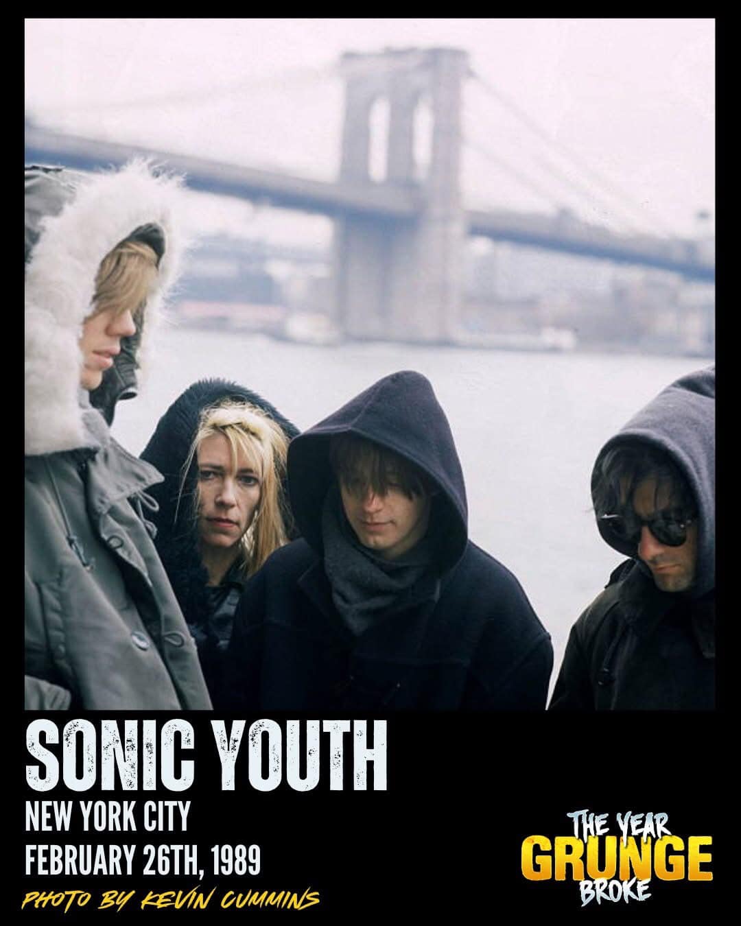 SONIC YOUTH, photographed by Kevin Cummins, ON THIS DAY, February