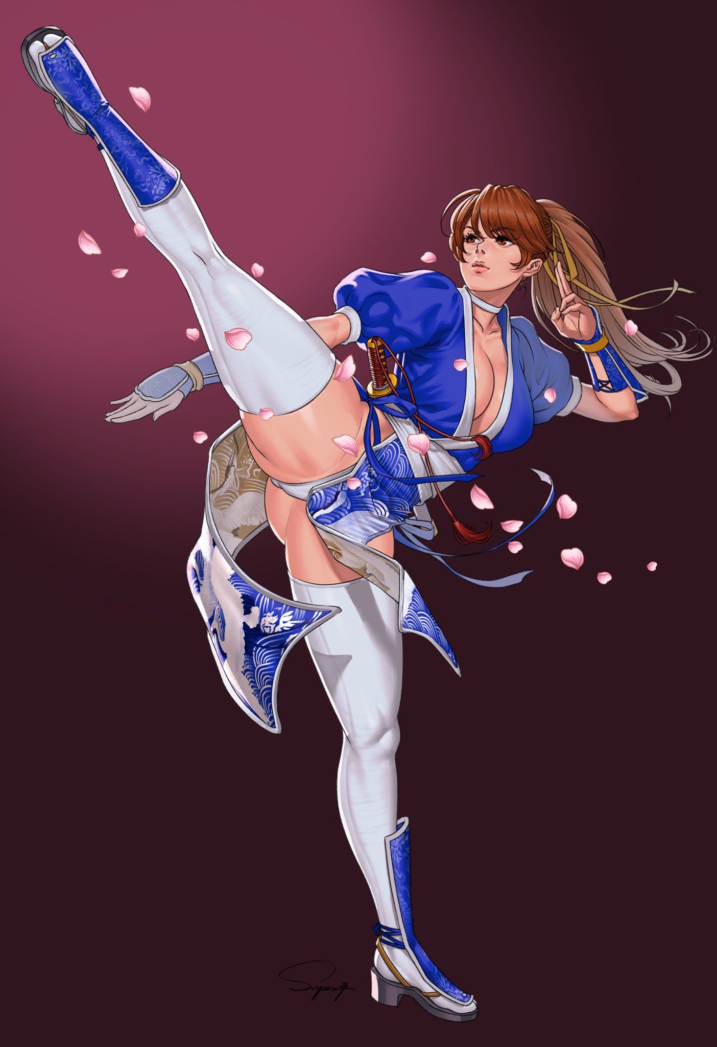 Kasumi! 🇯🇵❤️🌹 - by: superbull #DeadOrAlive #Tecmo