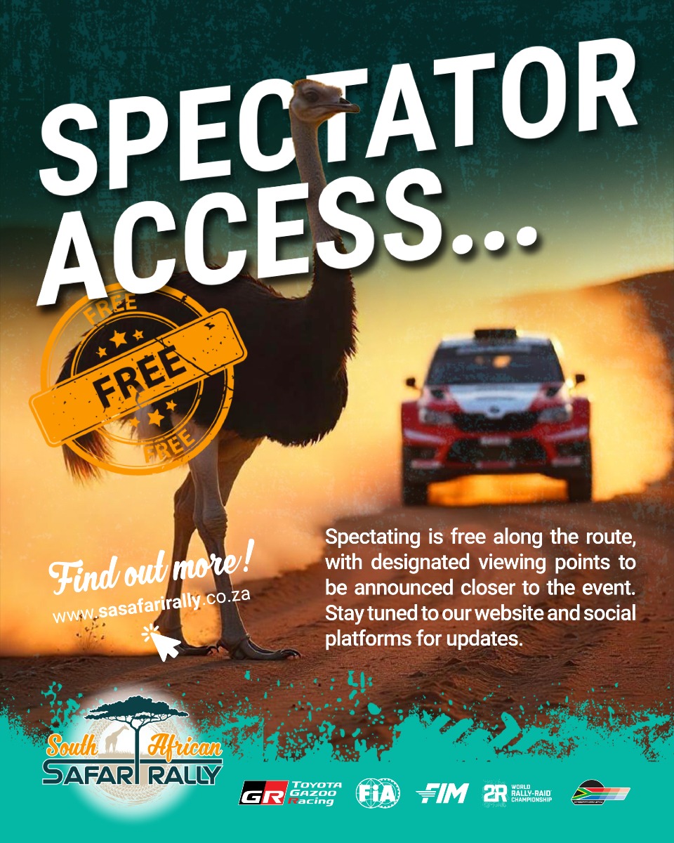 🎟️ Spectator Information –... - South African Safari Rally | Facebook