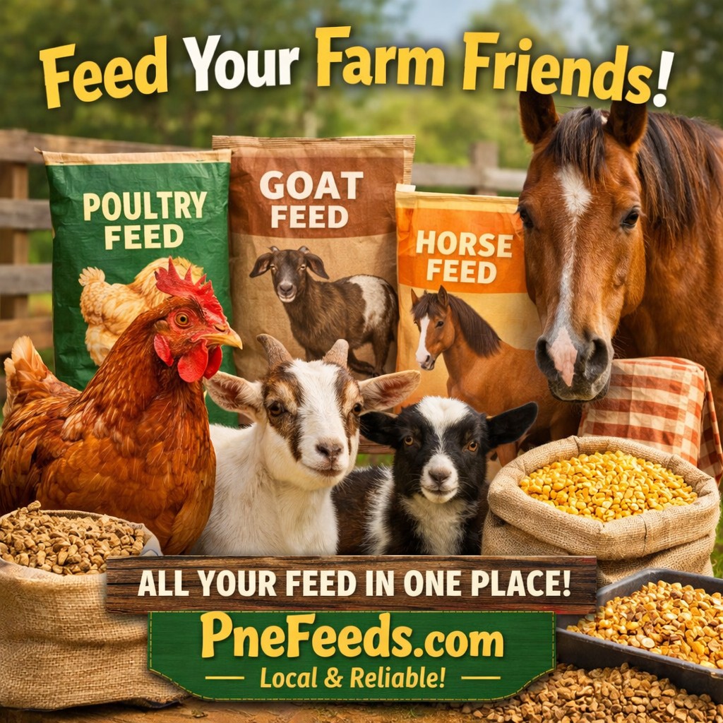 P&E Feeds - 🐔🥕 Keep your flock happy, healthy, and coming... | Facebook