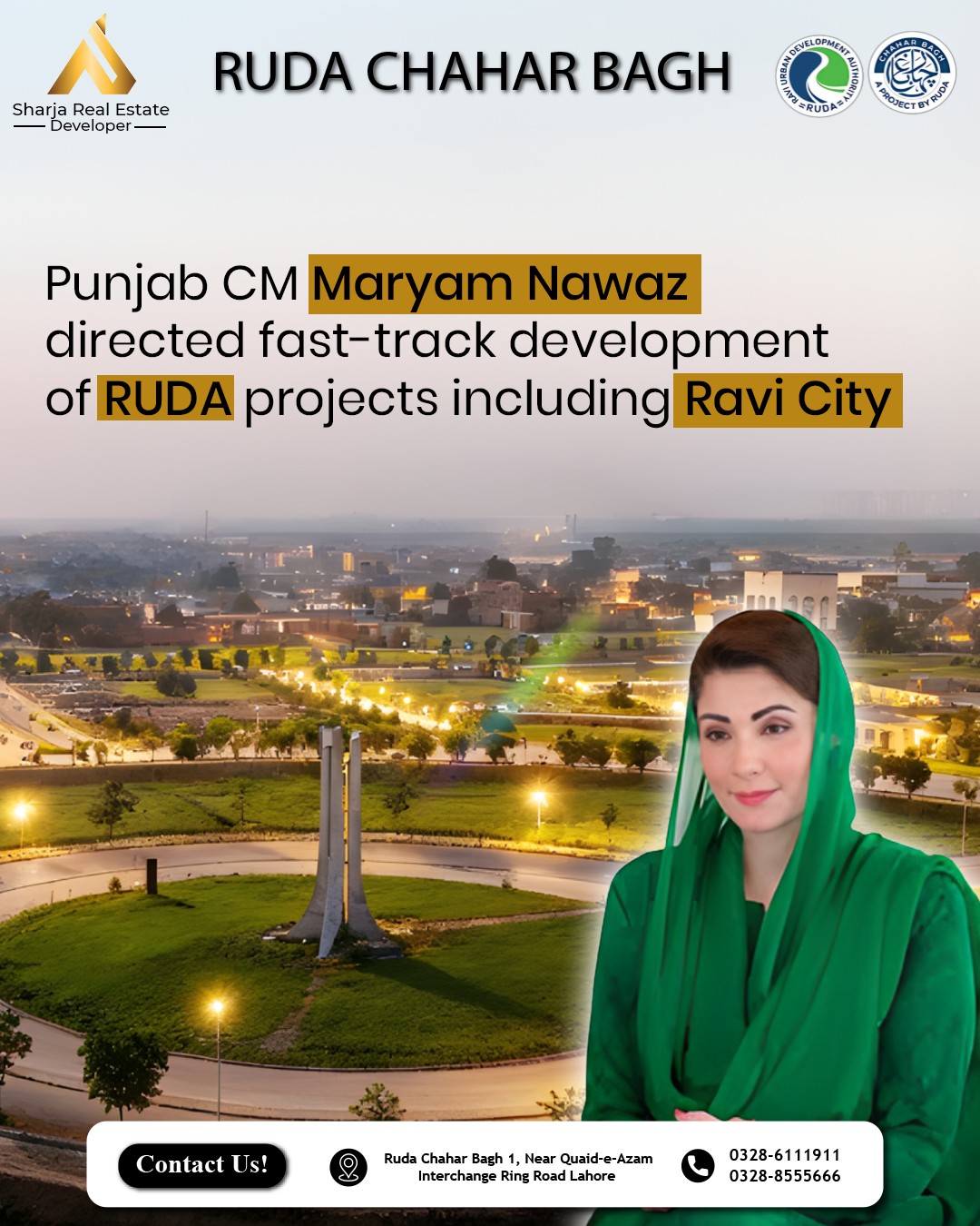 Sharja - 𝐈𝐧𝐯𝐞𝐬𝐭 𝐓𝐨𝐝𝐚𝐲 𝐢𝐧 𝐑𝐔𝐃𝐀 𝐂𝐡𝐚𝐡𝐚𝐫 𝐁𝐚𝐠𝐡 Now is the right time to ...