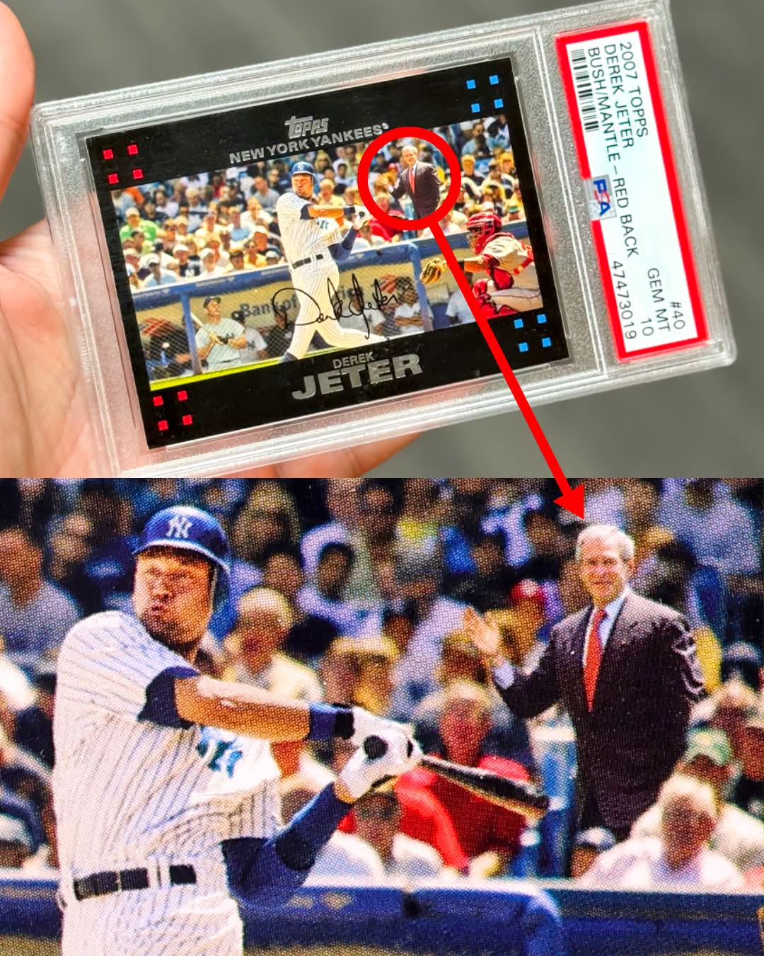 FIRST LOOK: George Bush's iconic first pitch at Yankee Stadium on