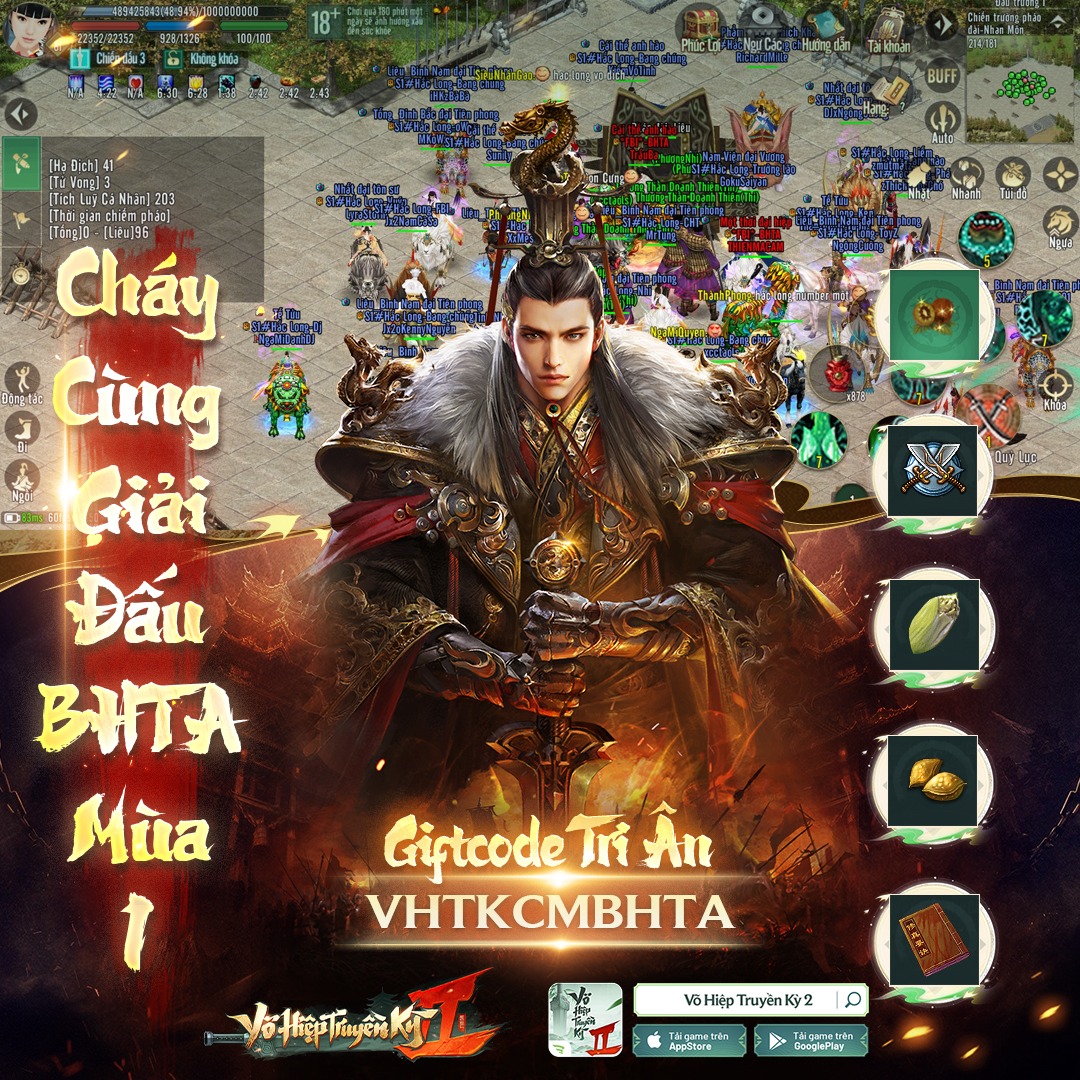 🔥 GIFTCODE TRI ÂN -... - Võ Hiệp Truyền Kỳ 2 Mobile - 3C Game | Facebook