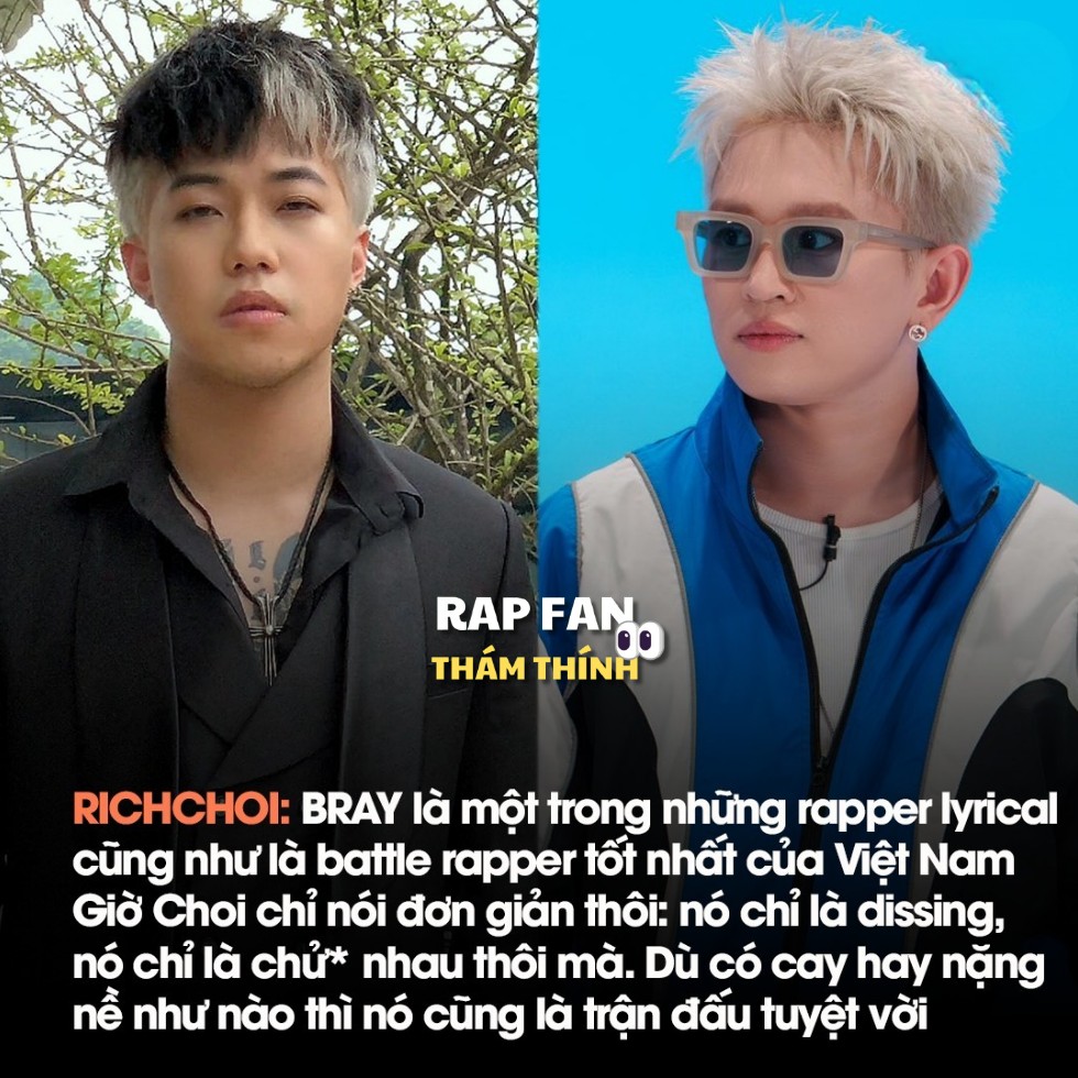 Rap - Richchoi trong lần hiếm hoi chia sẻ về Bray ( Nguồn: Bí Mật ...