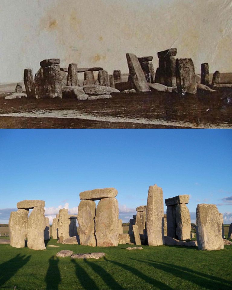 ストーンヘンジ Photos of Stonehenge from 1979 and 1990