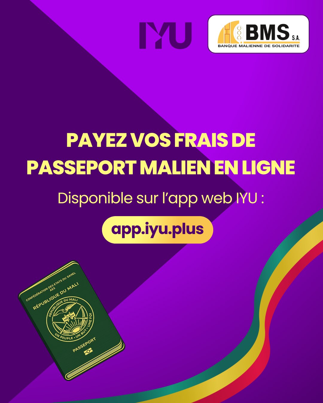 IYU Officiel - 🚀 Nouveau : Payez vos frais de passeport... | Facebook