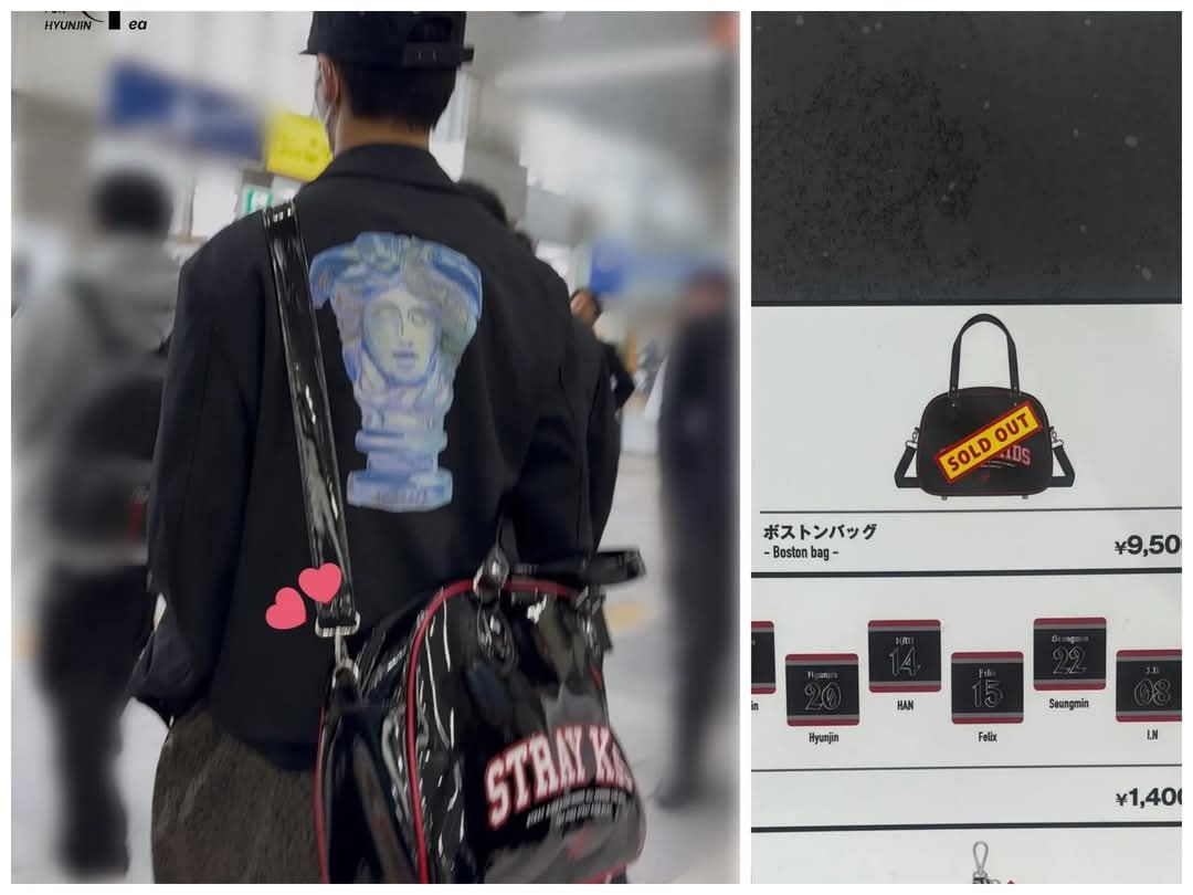 The Hyunjin effect HYUNJIN ea Εριωωη OUT SOLD ボストンバッグ